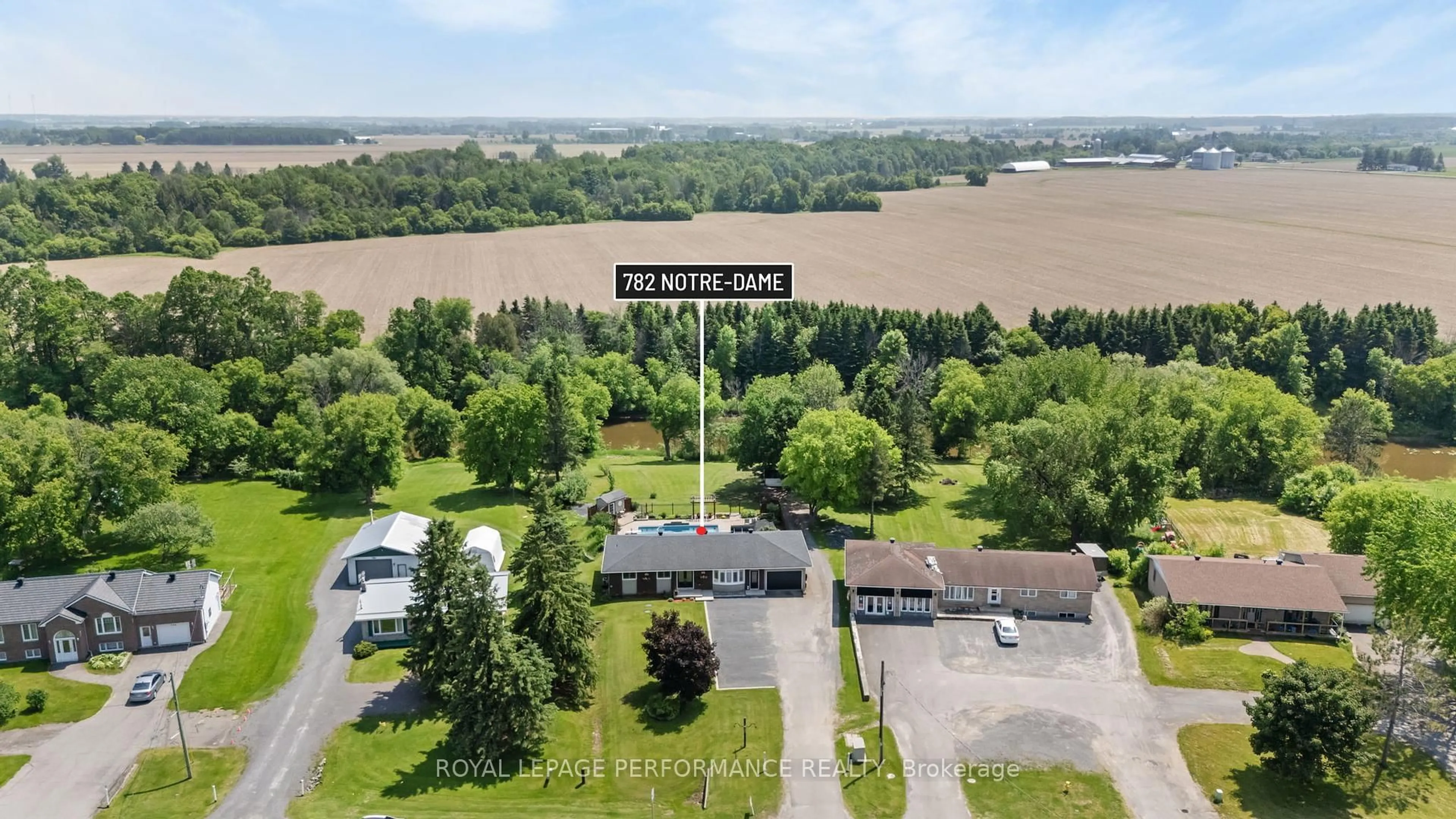 A pic from outside/outdoor area/front of a property/back of a property/a pic from drone, water/lake/river/ocean view for 782 Notre Dame St, Russell Ontario K0A 1W0