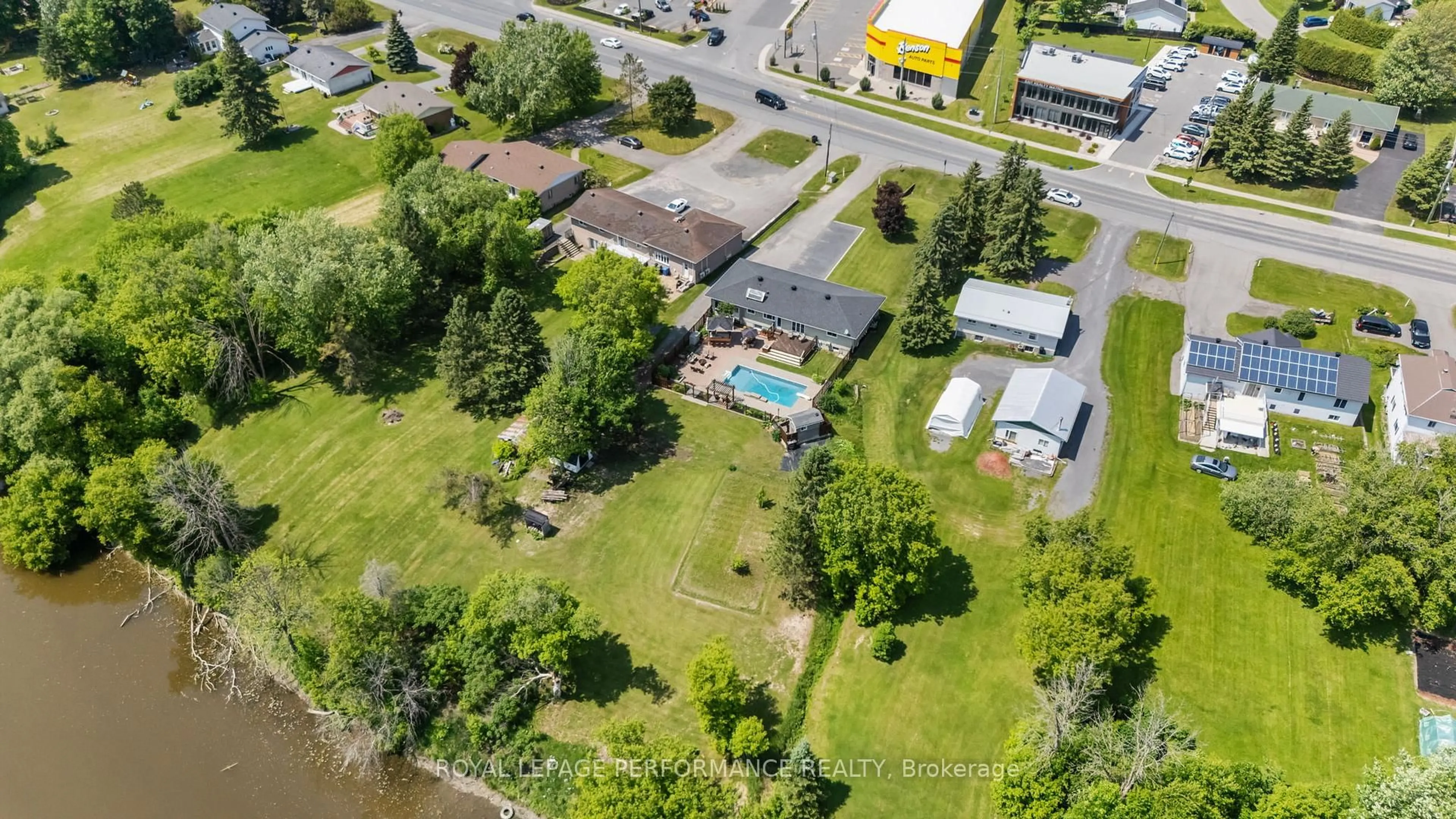 A pic from outside/outdoor area/front of a property/back of a property/a pic from drone, water/lake/river/ocean view for 782 Notre Dame St, Russell Ontario K0A 1W0