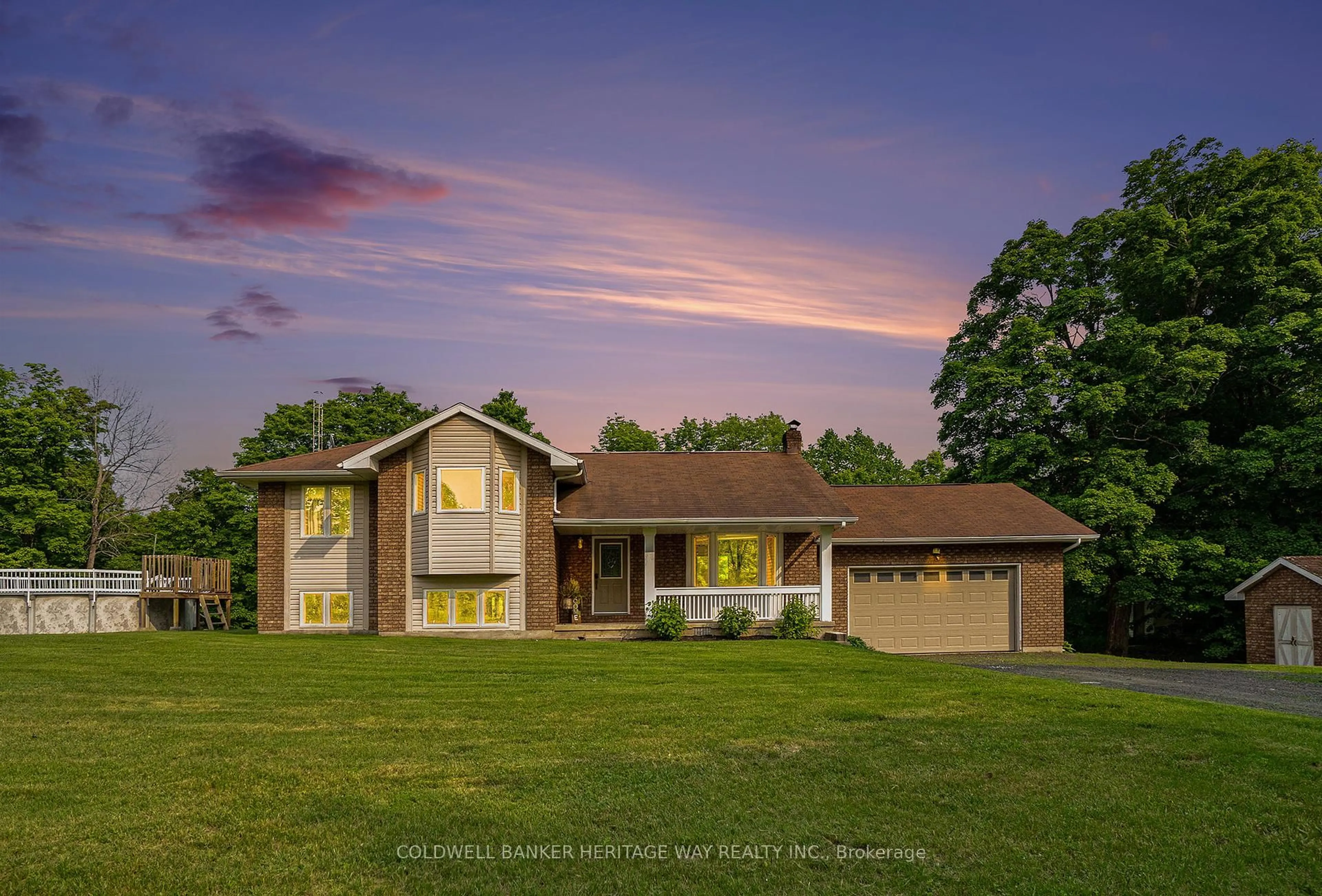 Home with brick exterior material, street for 1925 Zealand Rd, Sharbot Lake Ontario K0H 2P0