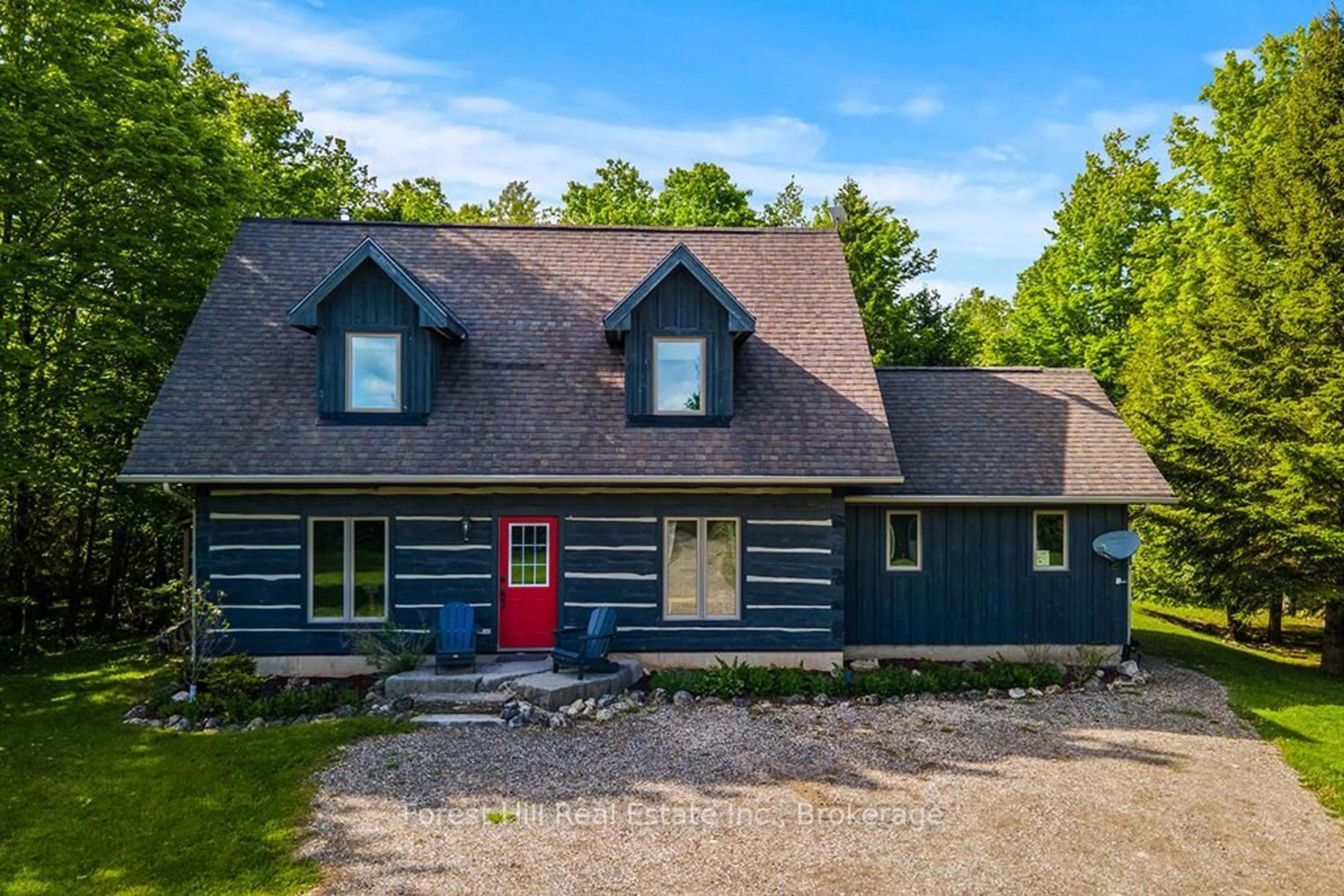 A pic from outside/outdoor area/front of a property/back of a property/a pic from drone, unknown for 447151 10th Concession, Grey Highlands Ontario N0C 1E0