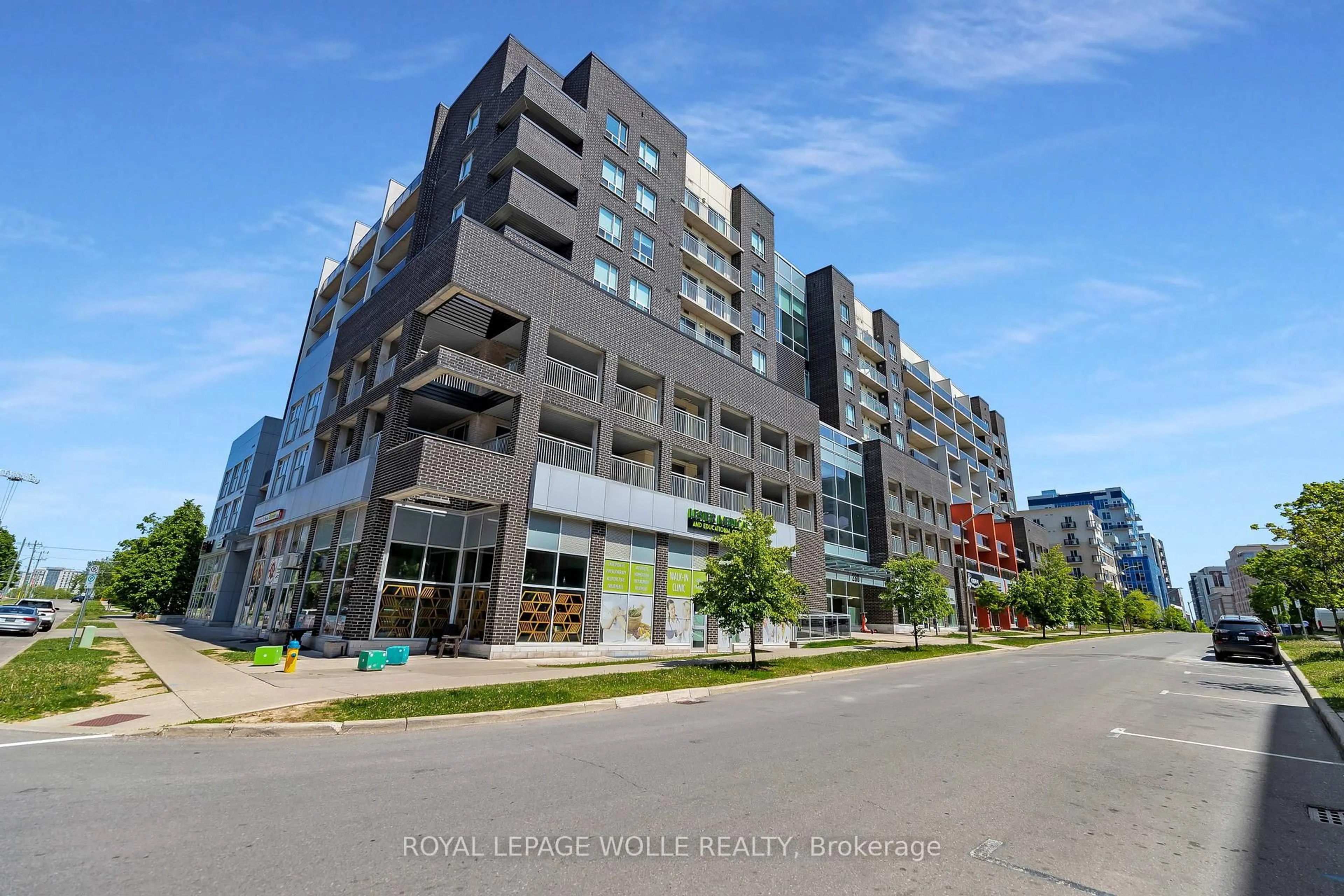 A pic from outside/outdoor area/front of a property/back of a property/a pic from drone, street for 280 Lester St #404, Waterloo Ontario N2L 0G2