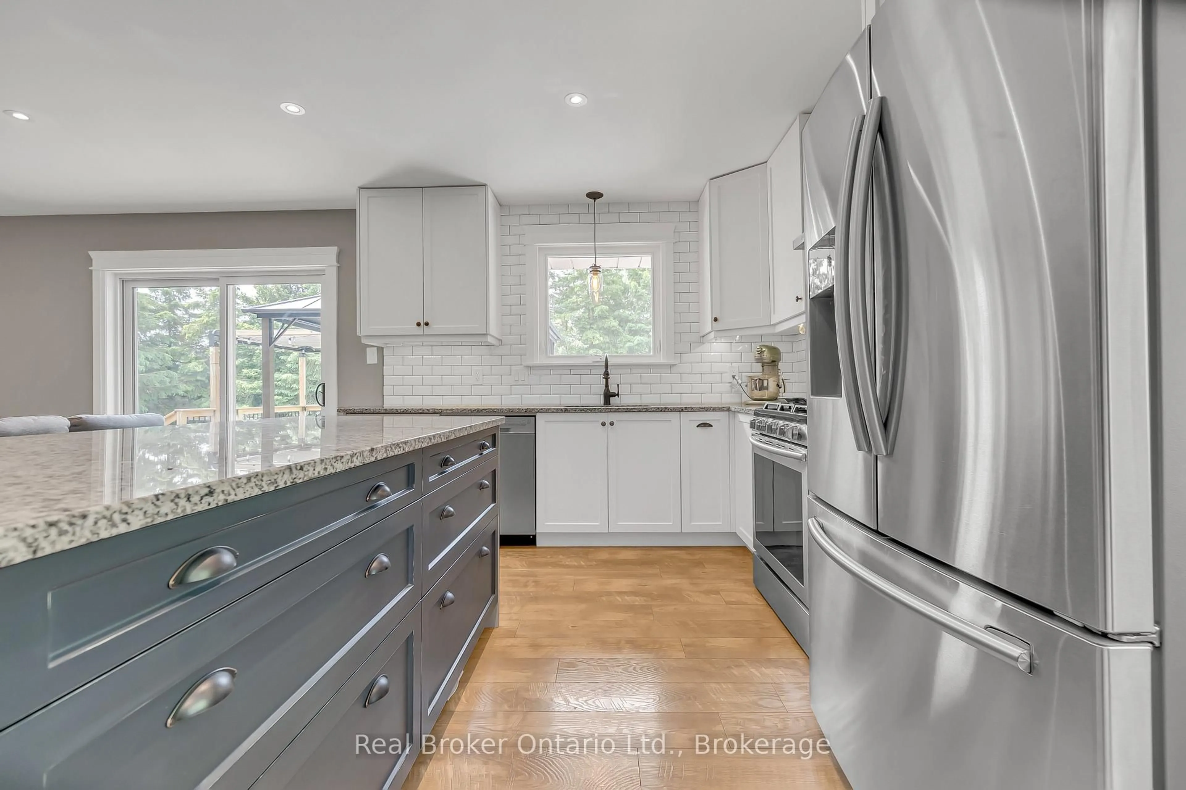 Open concept kitchen, ceramic/tile floor for 7220 Wellington County Road 51, Guelph/Eramosa Ontario N0B 1B0
