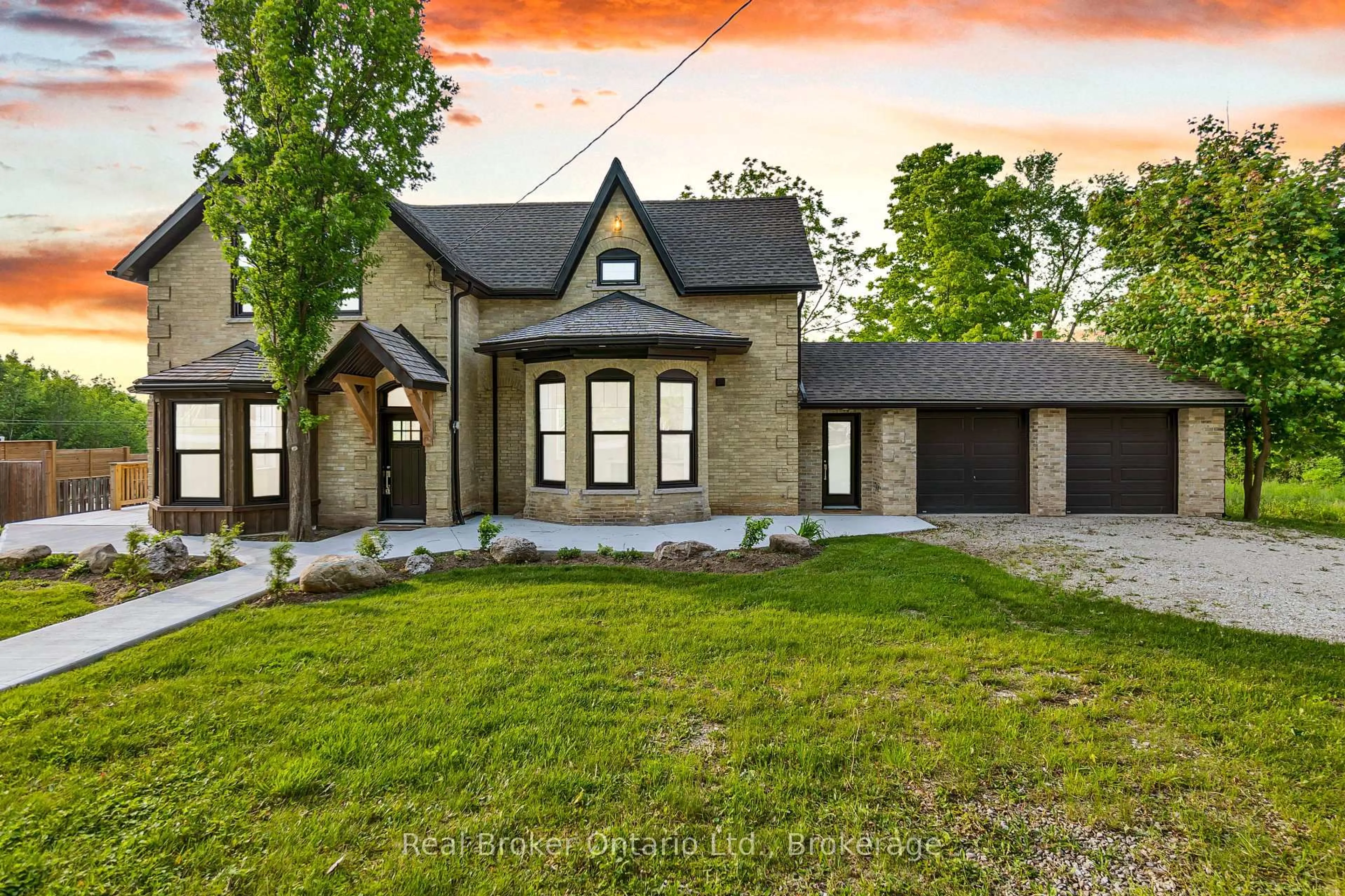 Home with brick exterior material, street for 16 Hillcrest St, South Bruce Ontario N0G 2S0
