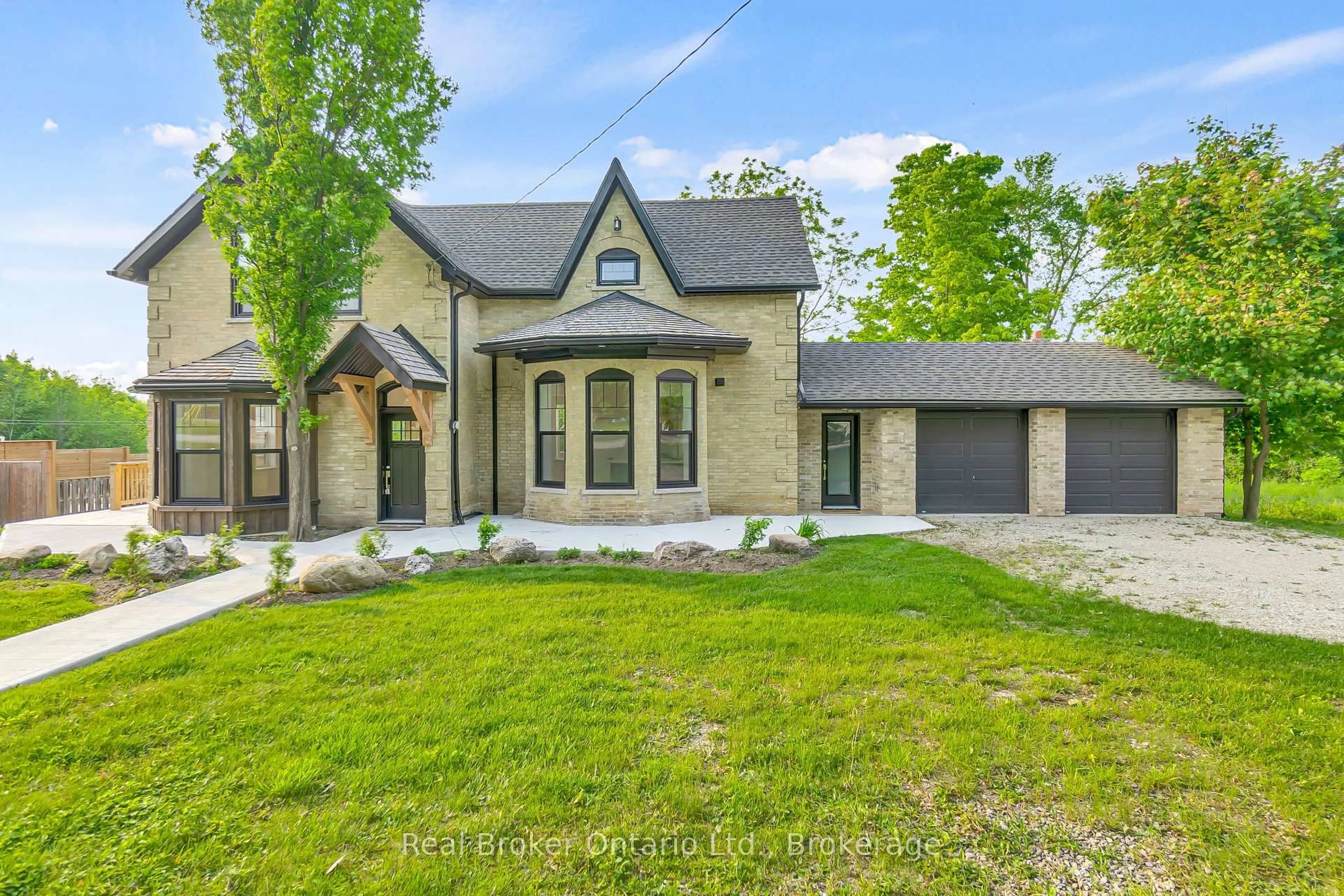 Home with brick exterior material, street for 16 Hillcrest St, South Bruce Ontario N0G 2S0