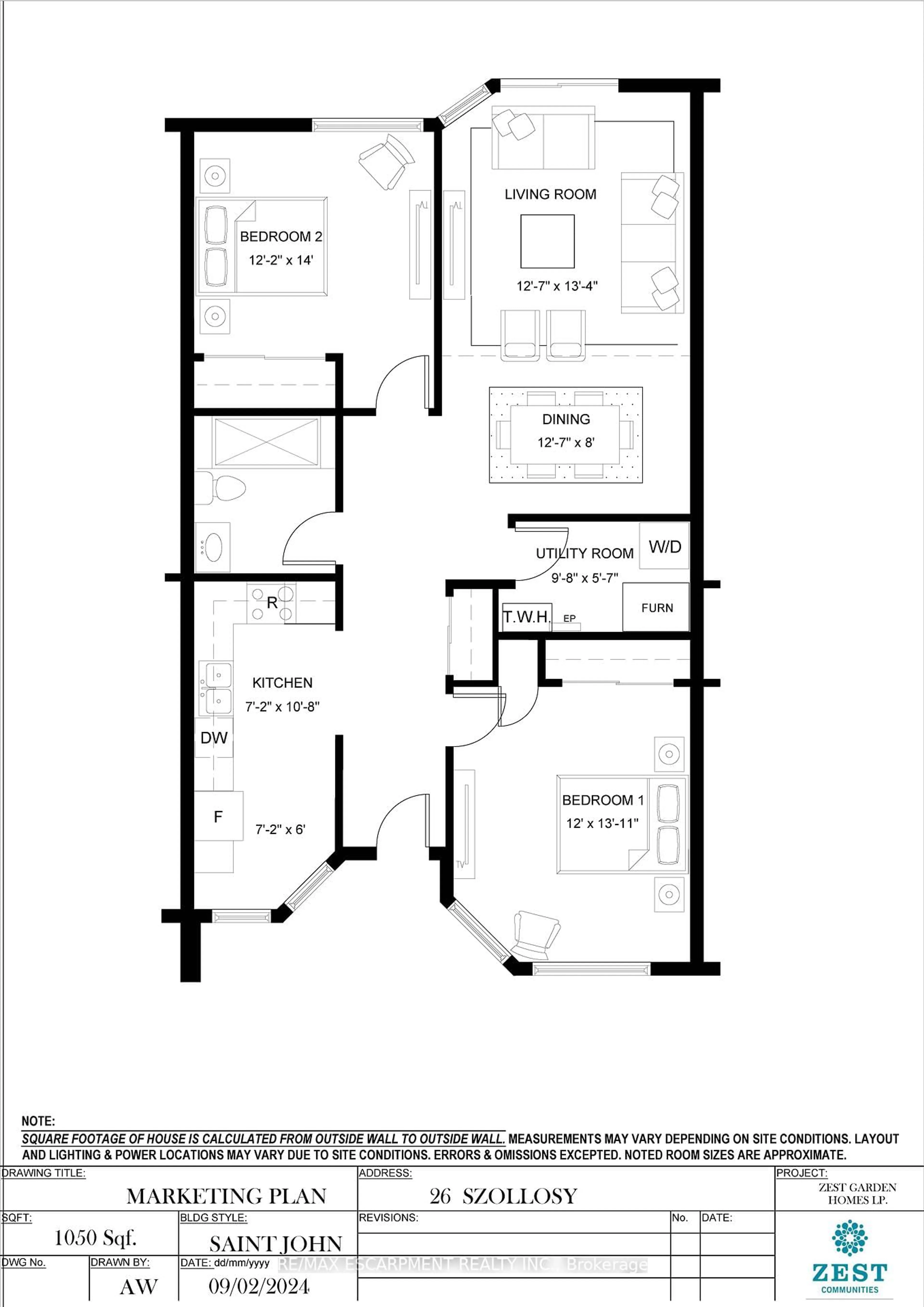 Floor plan for 26 SZOLLOSY Circ, Hamilton Ontario L9B 1T9