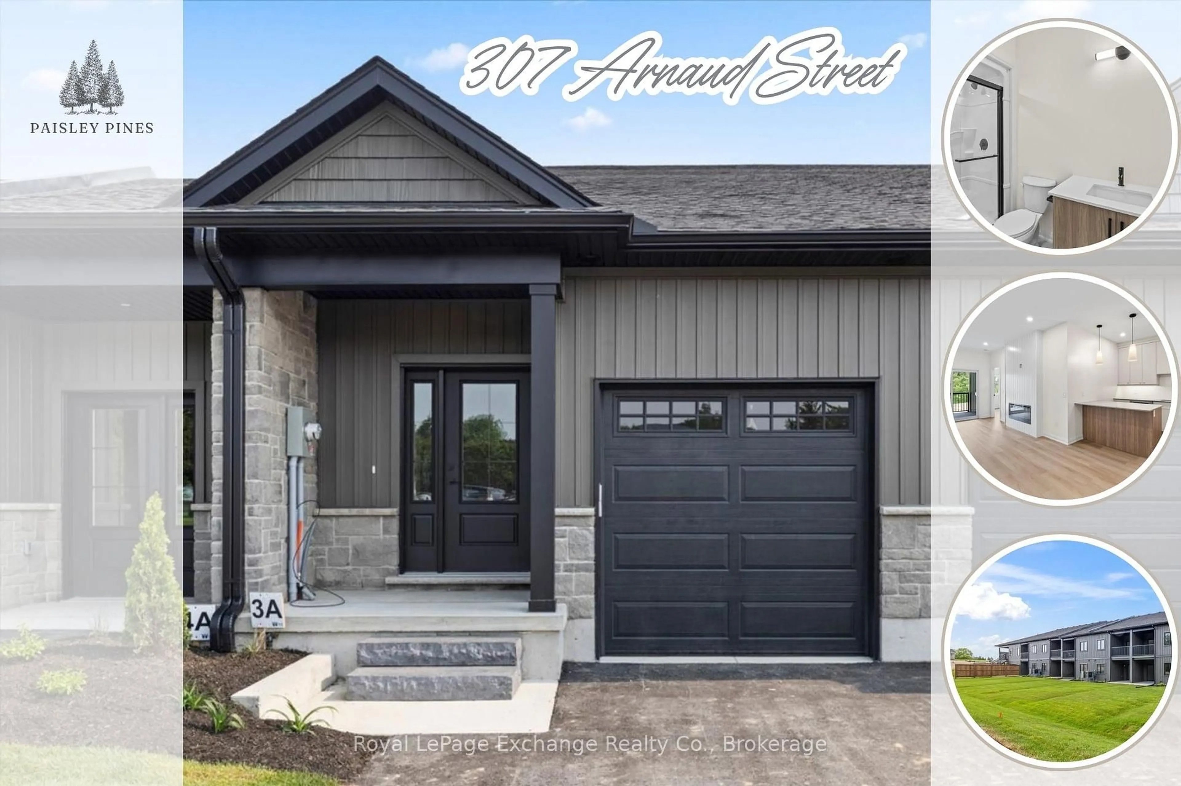 Home with vinyl exterior material, street for 307 Arnaud St #3, Arran-Elderslie Ontario N0G 2N0