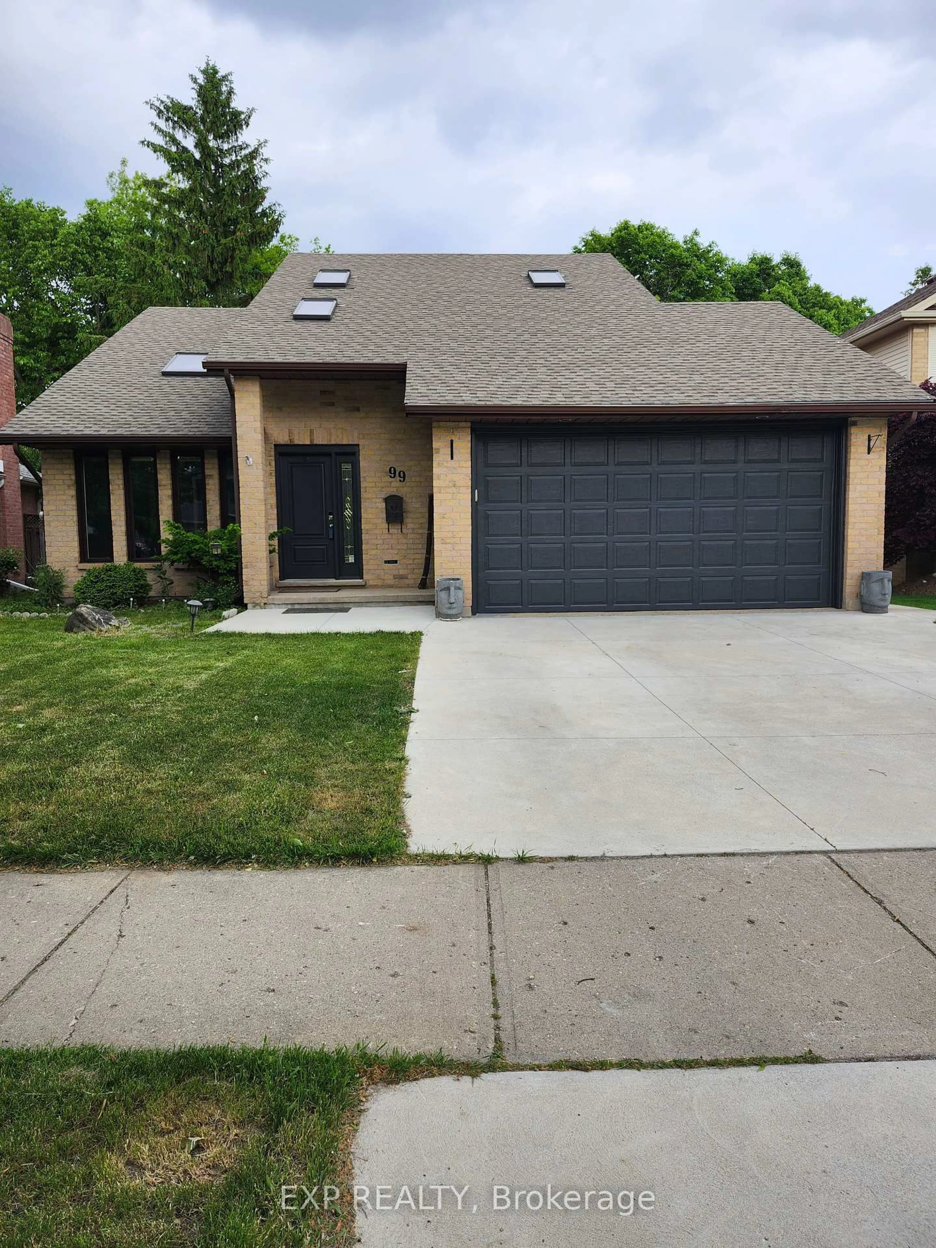 Home with brick exterior material, street for 99 Westwinds Dr, London South Ontario N6C 5M6