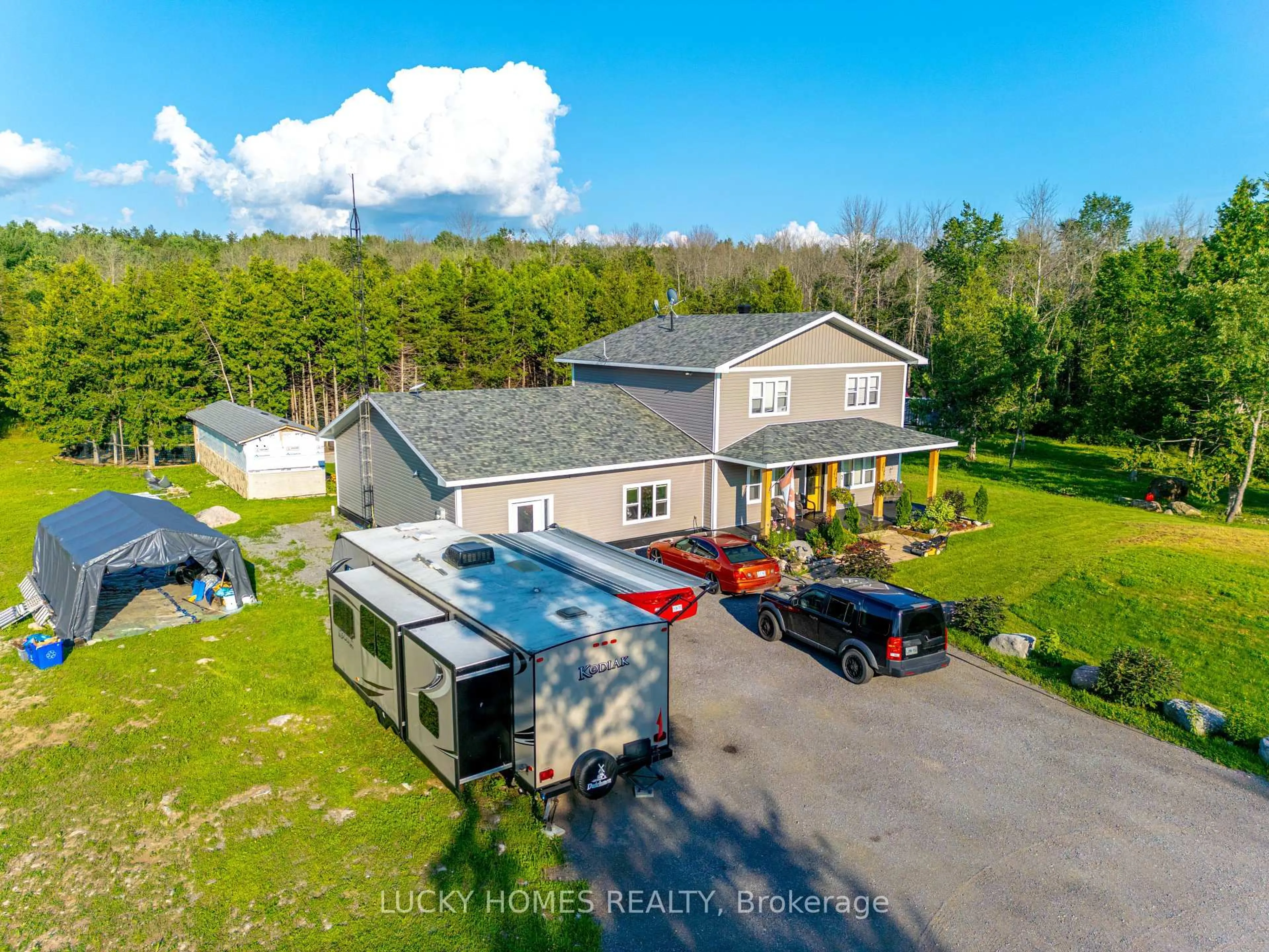A pic from outside/outdoor area/front of a property/back of a property/a pic from drone, unknown for 2916 Shannonville Rd, Tyendinaga Ontario K0K 2V0
