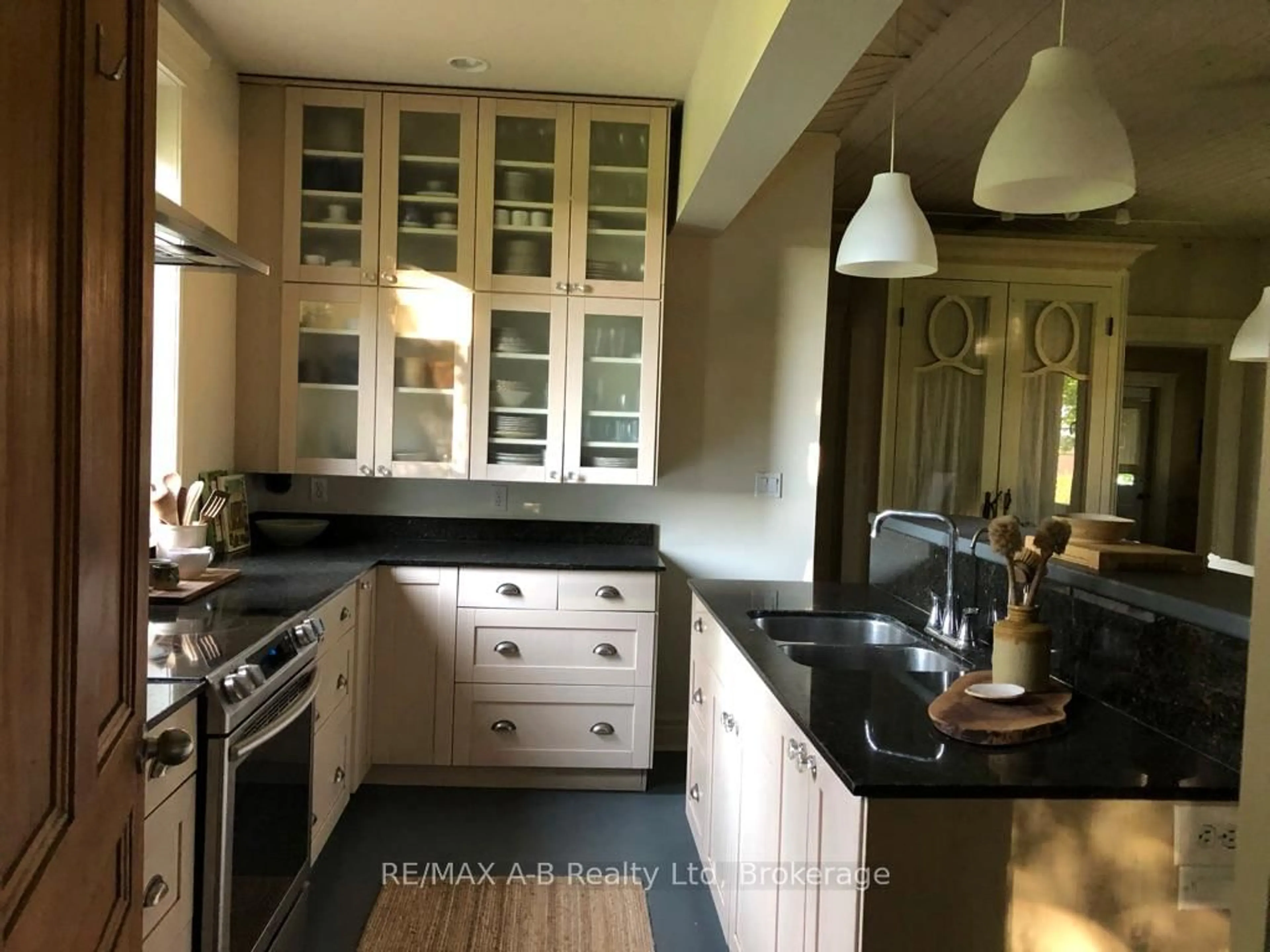 Contemporary kitchen, ceramic/tile floor for 5252 Perth 29 Line, West Perth Ontario K0H 2L0