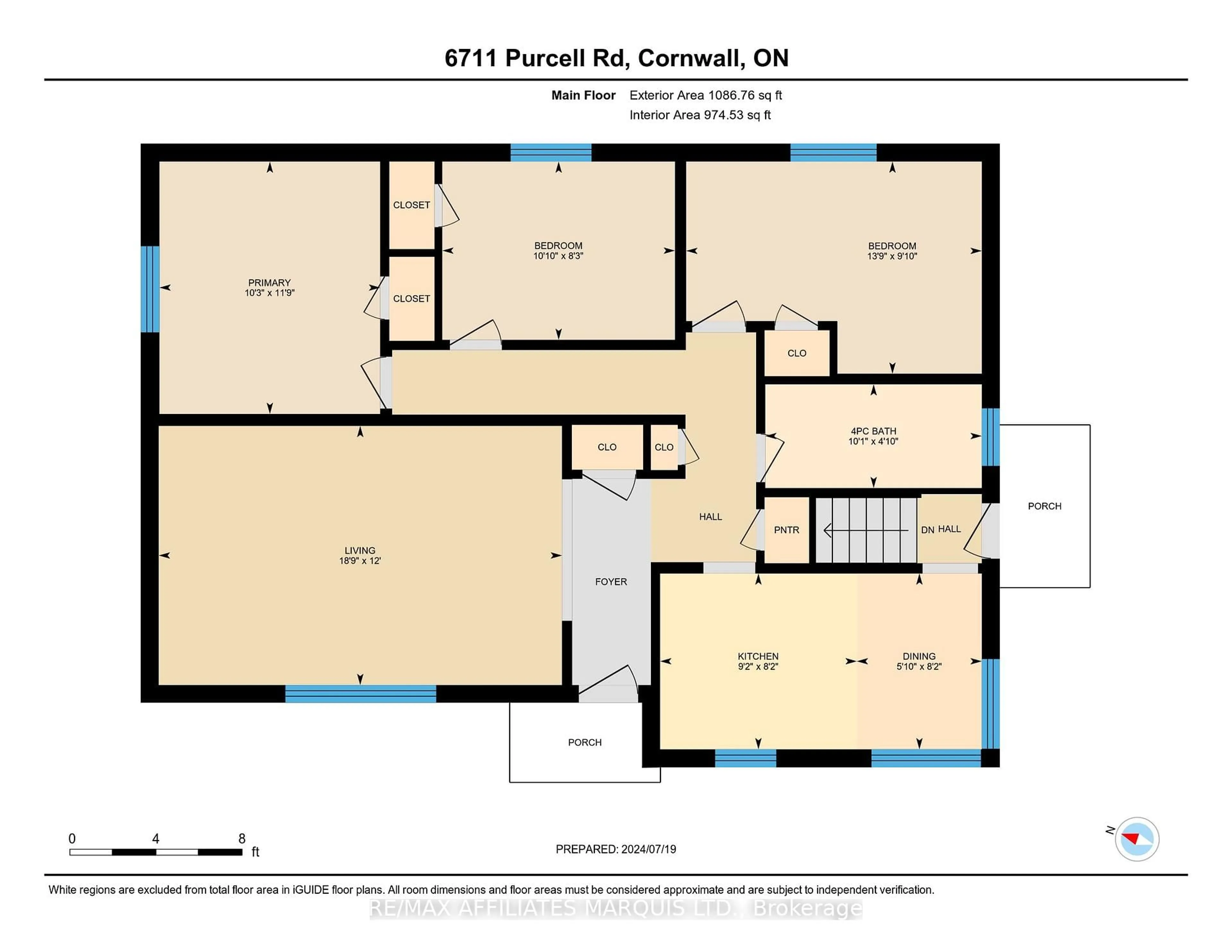 Floor plan for 6711 Purcell Rd, South Glengarry Ontario K6H 7R5