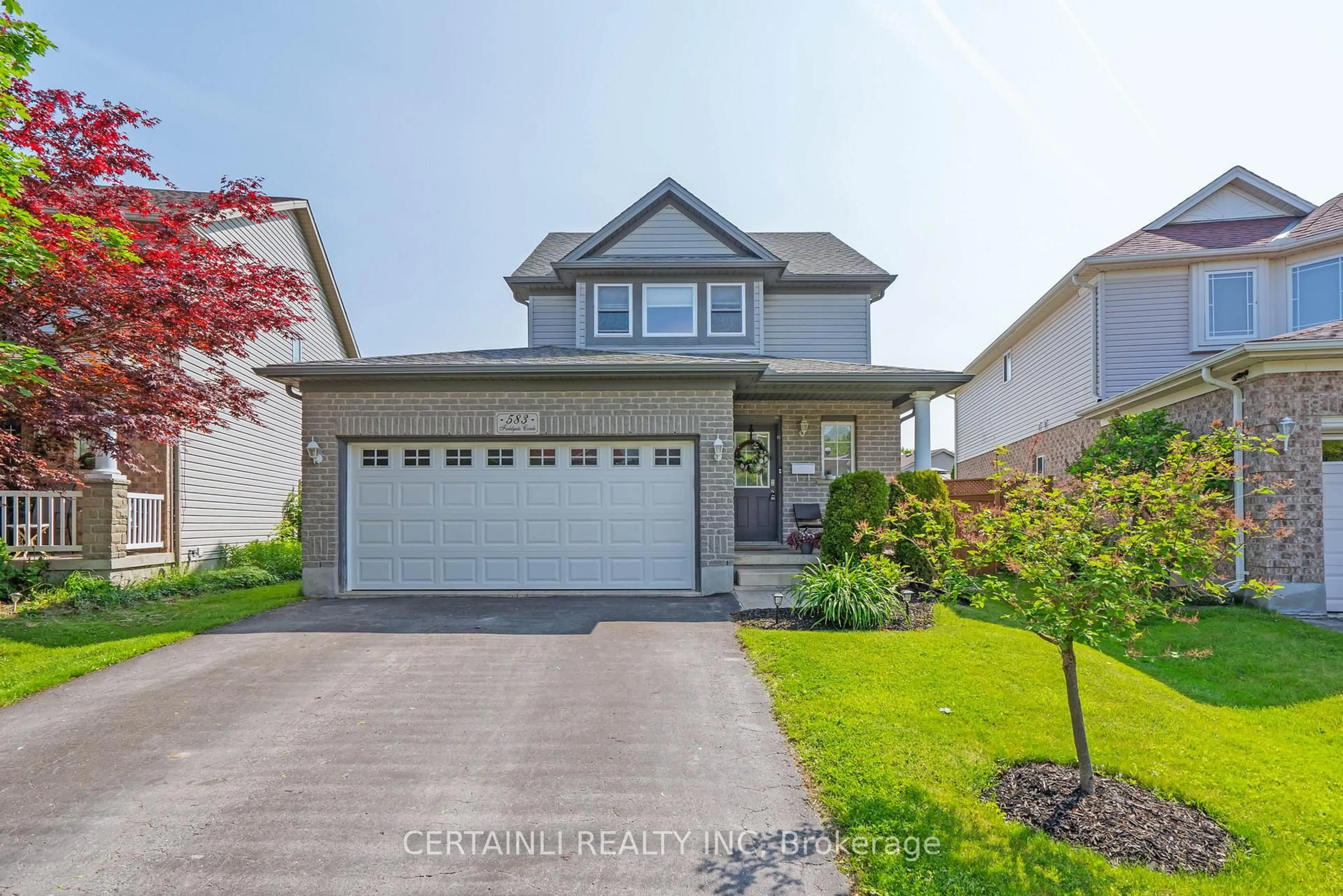 Home with vinyl exterior material, street for 583 Fieldgate Circ, London East Ontario N5V 5G1