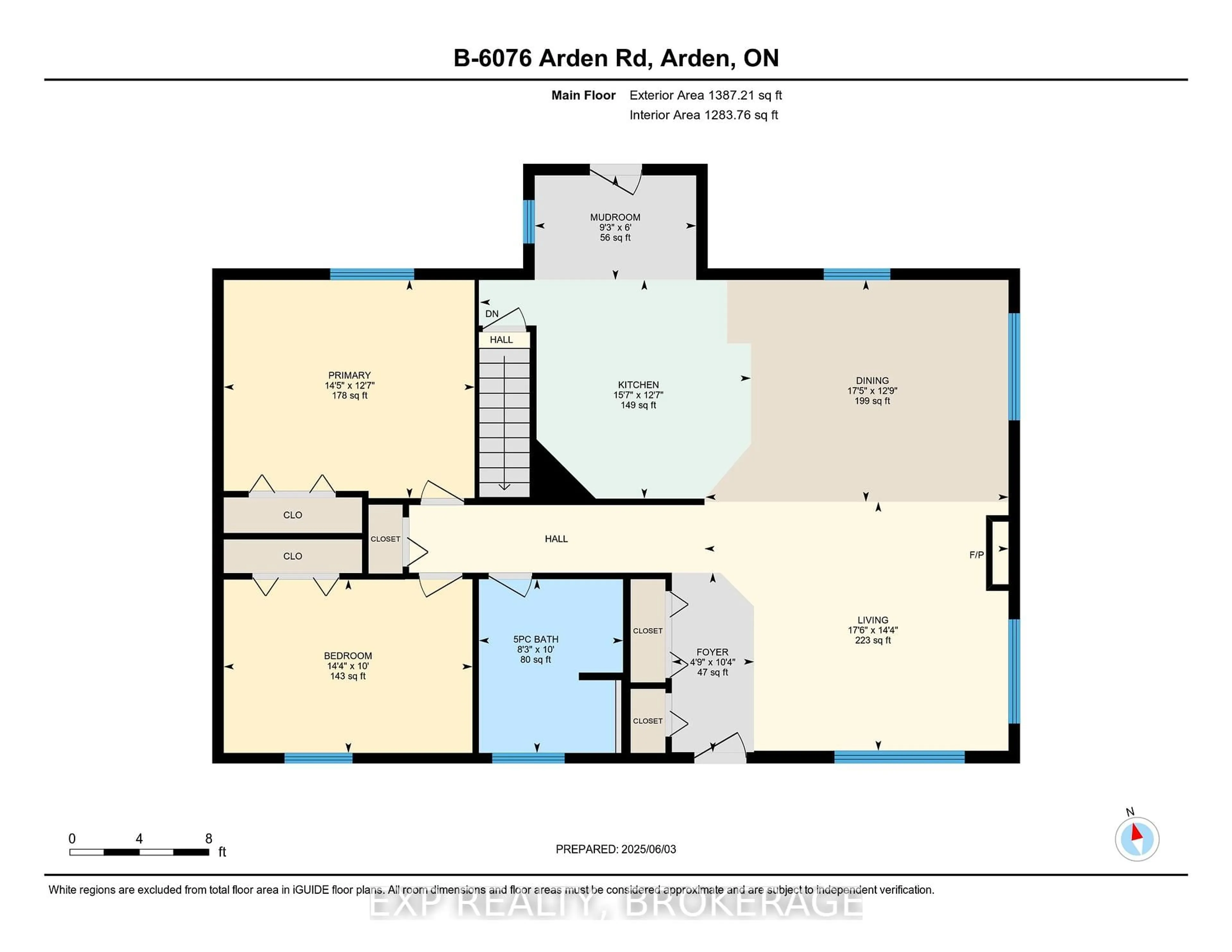 Floor plan for 6076B ARDEN Rd, Frontenac Ontario K0H 0B6