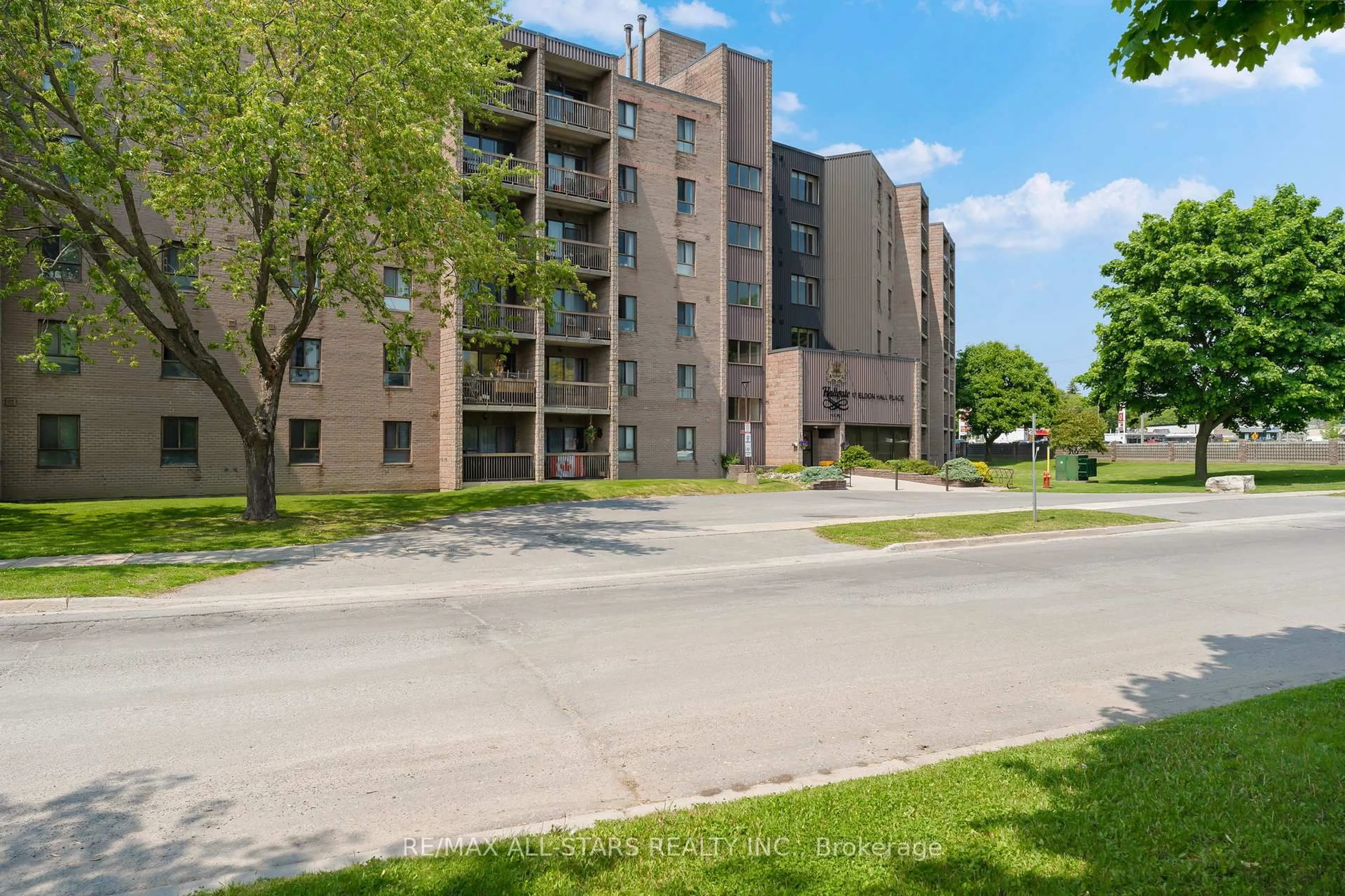 A pic from outside/outdoor area/front of a property/back of a property/a pic from drone, street for 17 Eldon Hall Pl #212, Kingston Ontario K7M 7H5