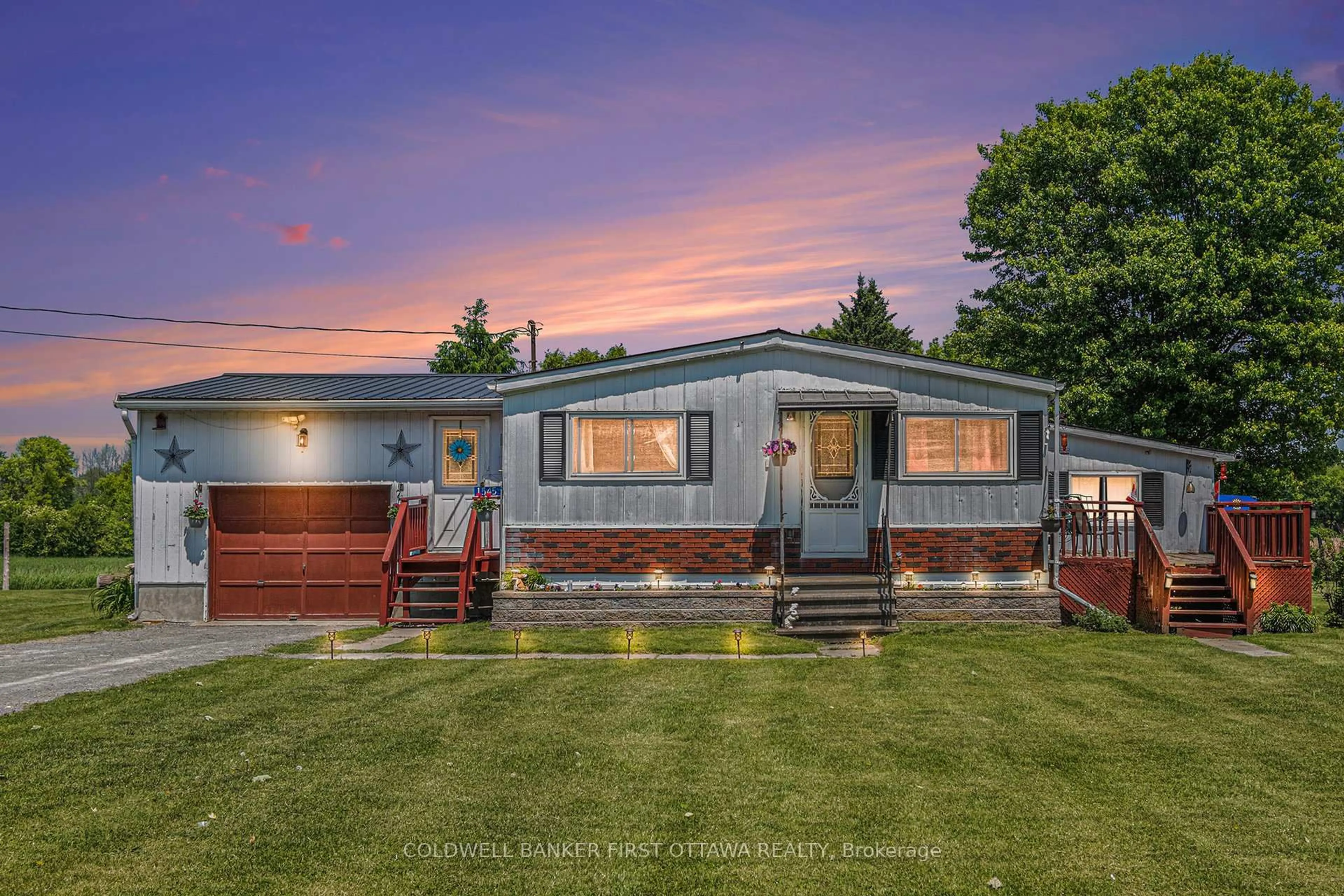 Home with vinyl exterior material, street for 1545 Highway 42 Rd, Rideau Lakes Ontario K0G 1V0