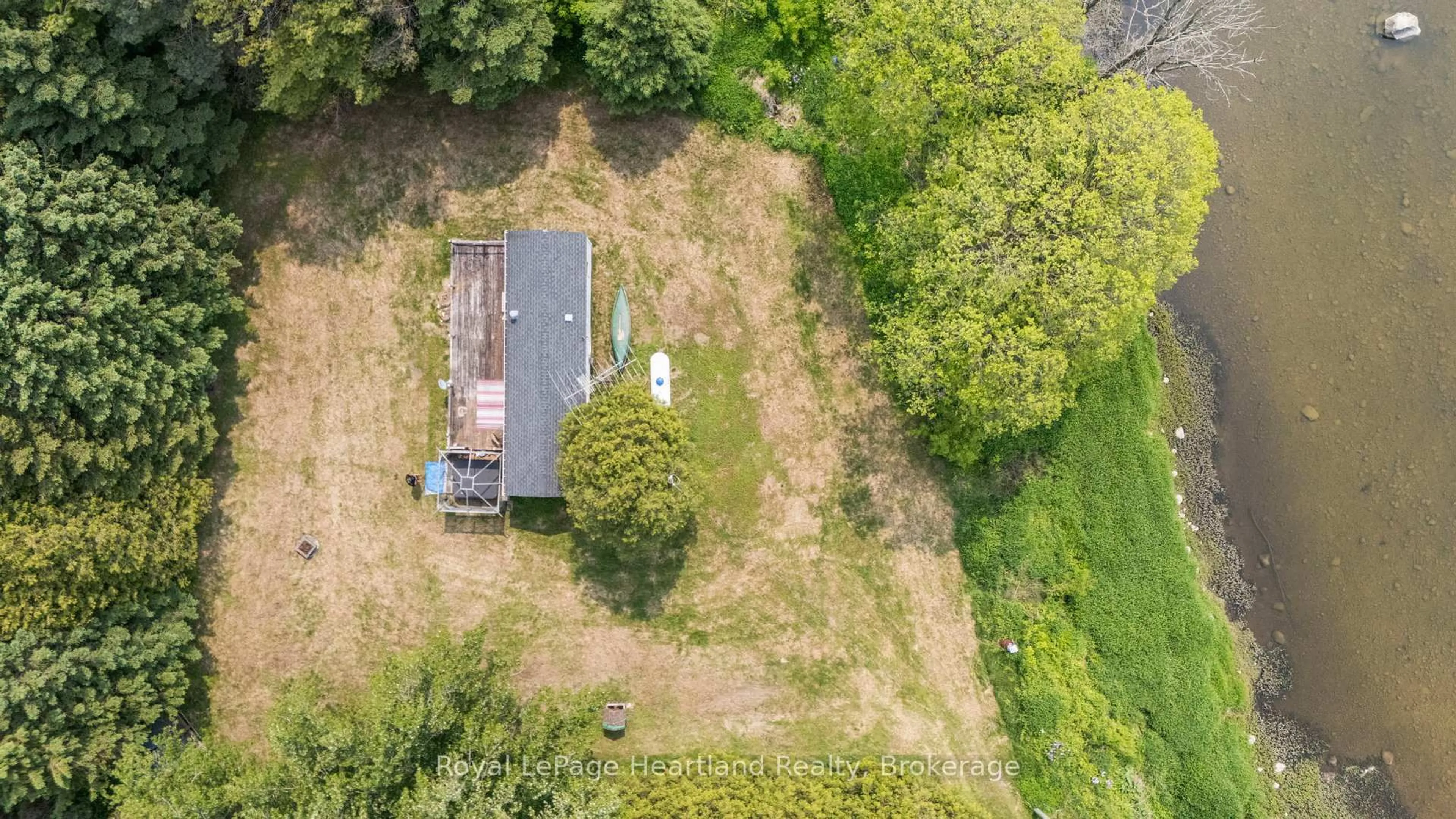 A pic from outside/outdoor area/front of a property/back of a property/a pic from drone, forest/trees view for 260 Princess St, North Huron Ontario N0G 2W0