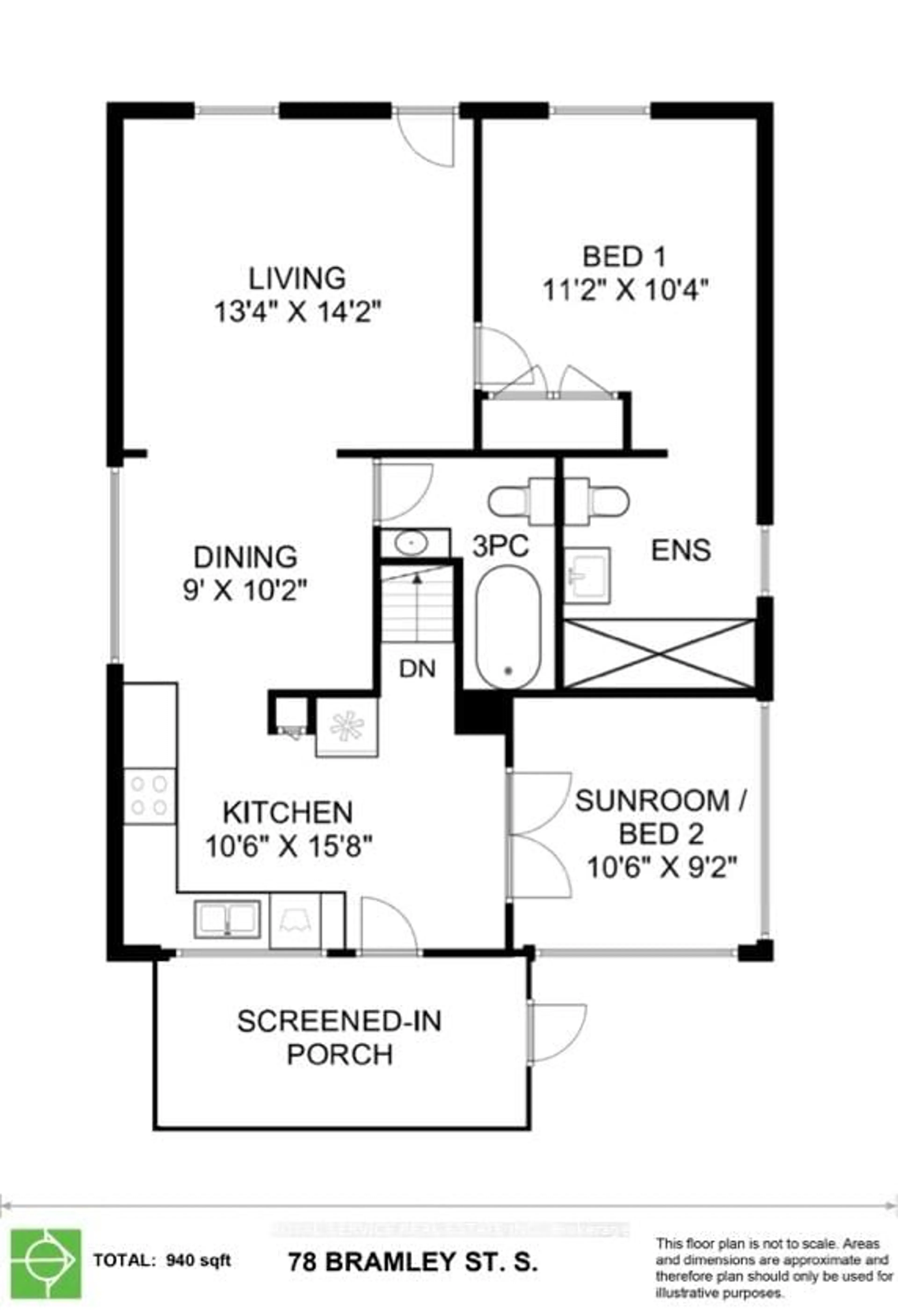 Floor plan for 78 Bramley St, Port Hope Ontario L1A 3K4