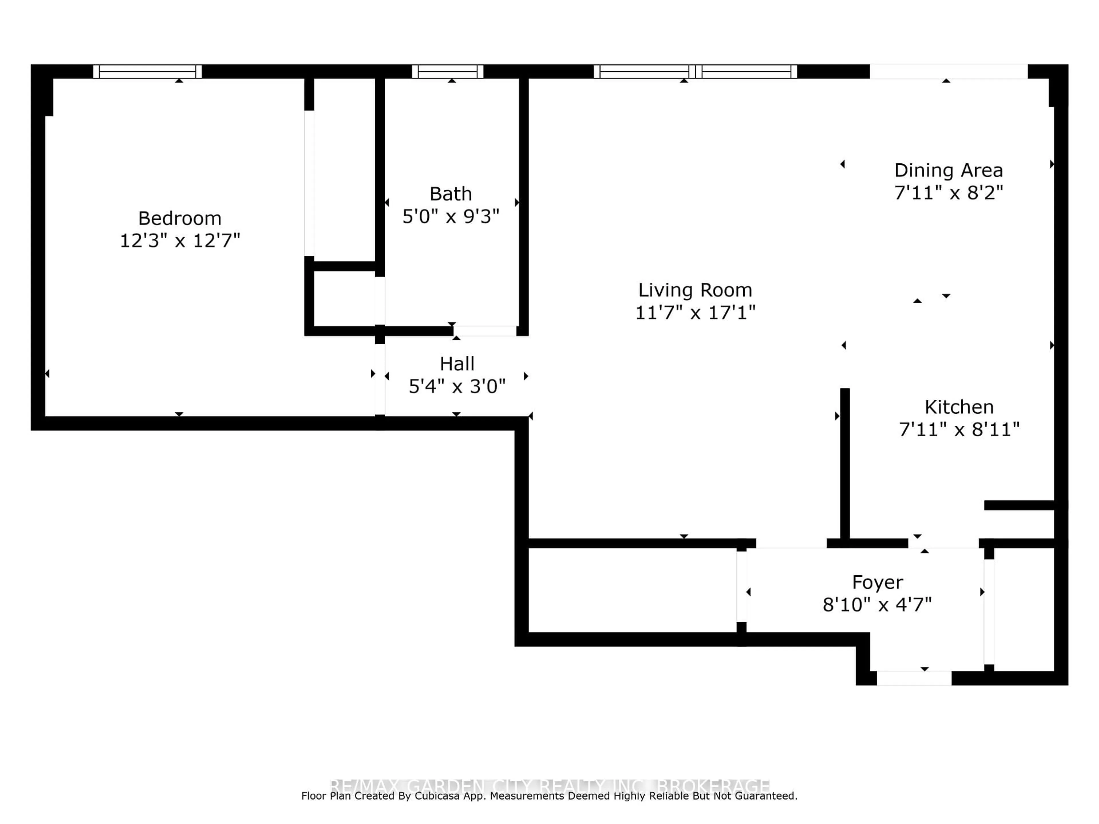 Floor plan for 359 Geneva St #612, St. Catharines Ontario L2N 2G4