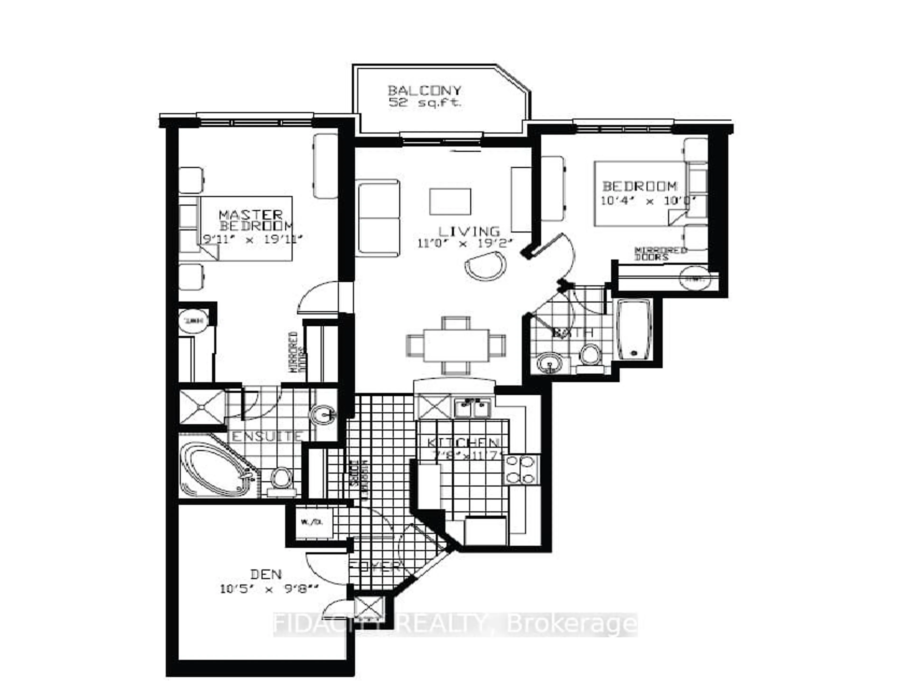 Floor plan for 314 Central Park Dr #511, Ottawa Ontario K2C 0R2