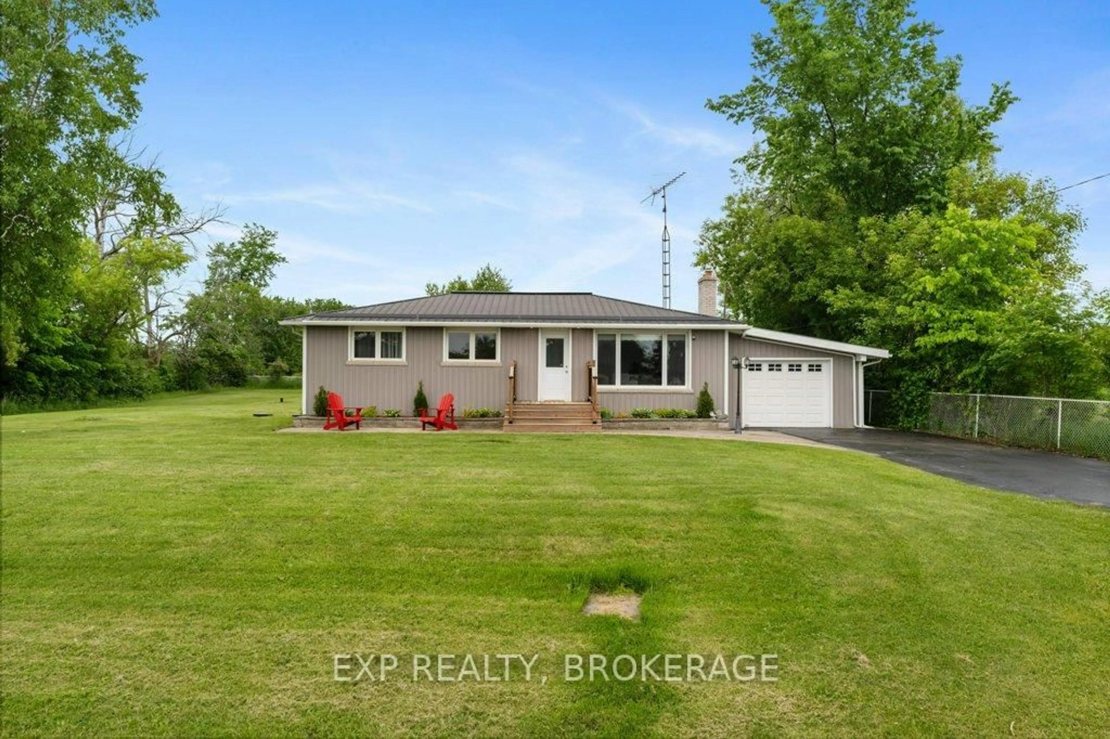 A pic from outside/outdoor area/front of a property/back of a property/a pic from drone, unknown for 5086 Highway 38, Harrowsmith Ontario K0H 1V0