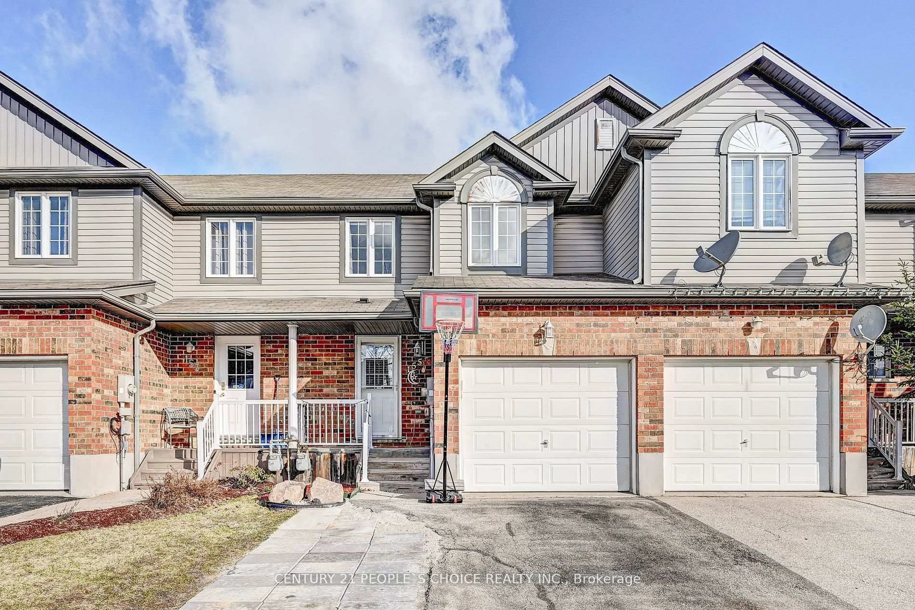 Home with brick exterior material, street for 155 Prosperity Dr, Kitchener Ontario N2E 4E8
