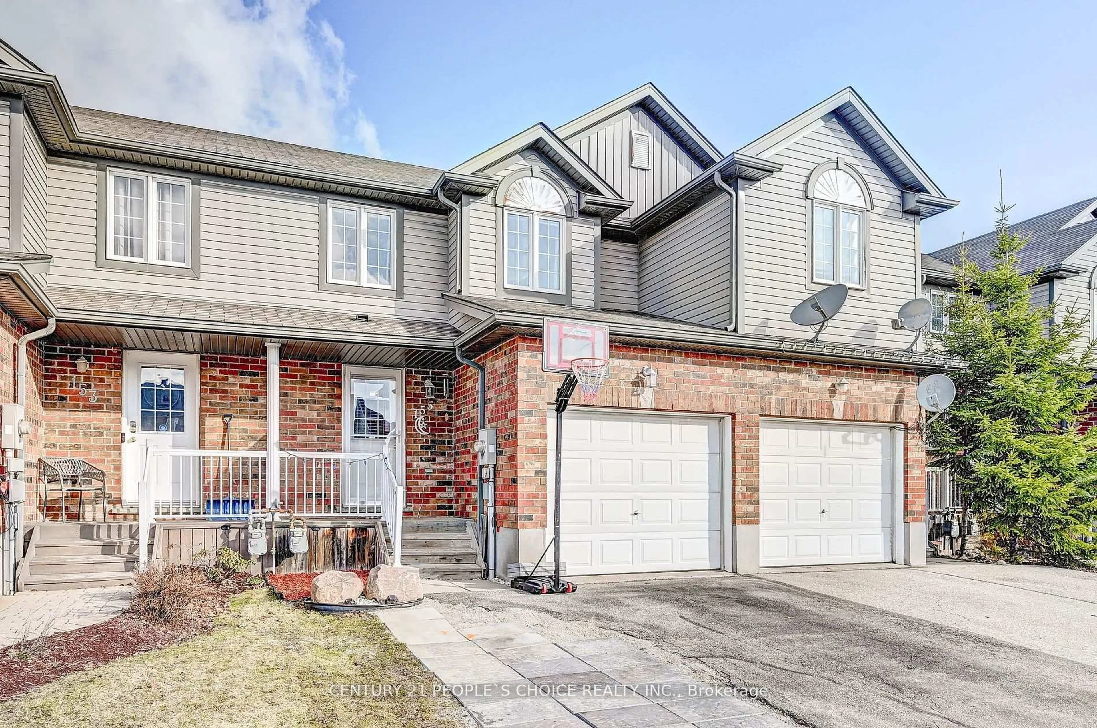 Home with brick exterior material, street for 155 Prosperity Dr, Kitchener Ontario N2E 4E8