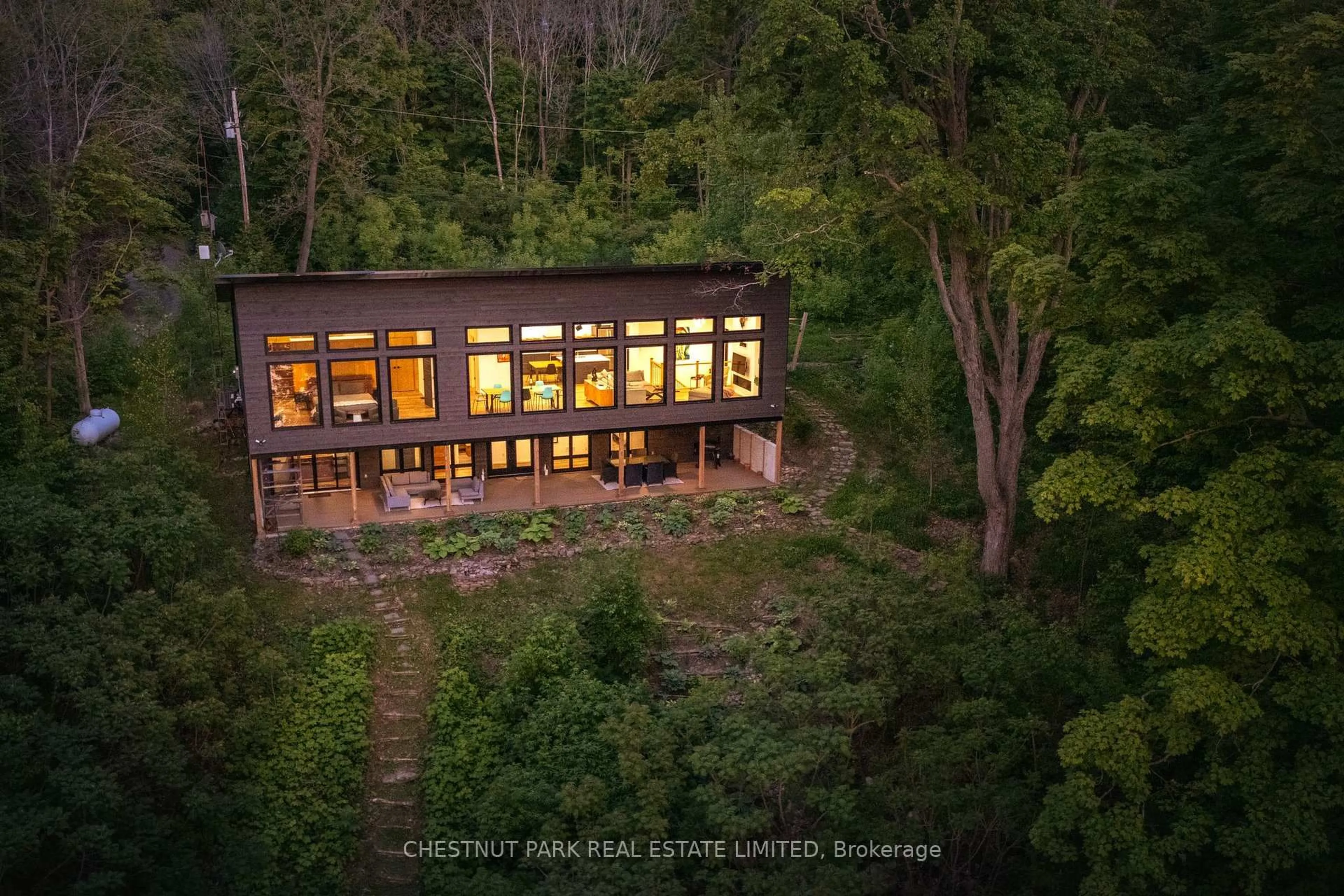 A pic from outside/outdoor area/front of a property/back of a property/a pic from drone, water/lake/river/ocean view for 39 Hicks Lane, Prince Edward County Ontario K0K 2T0