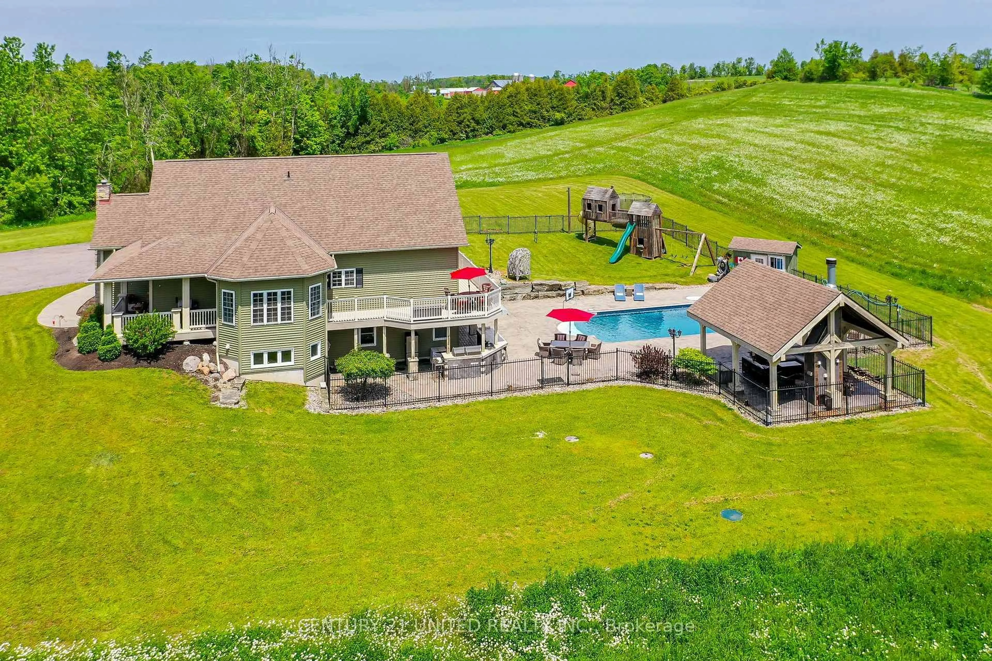 A pic from outside/outdoor area/front of a property/back of a property/a pic from drone, water/lake/river/ocean view for 5586 County Rd 2, Asphodel-Norwood Ontario K0L 1Y0