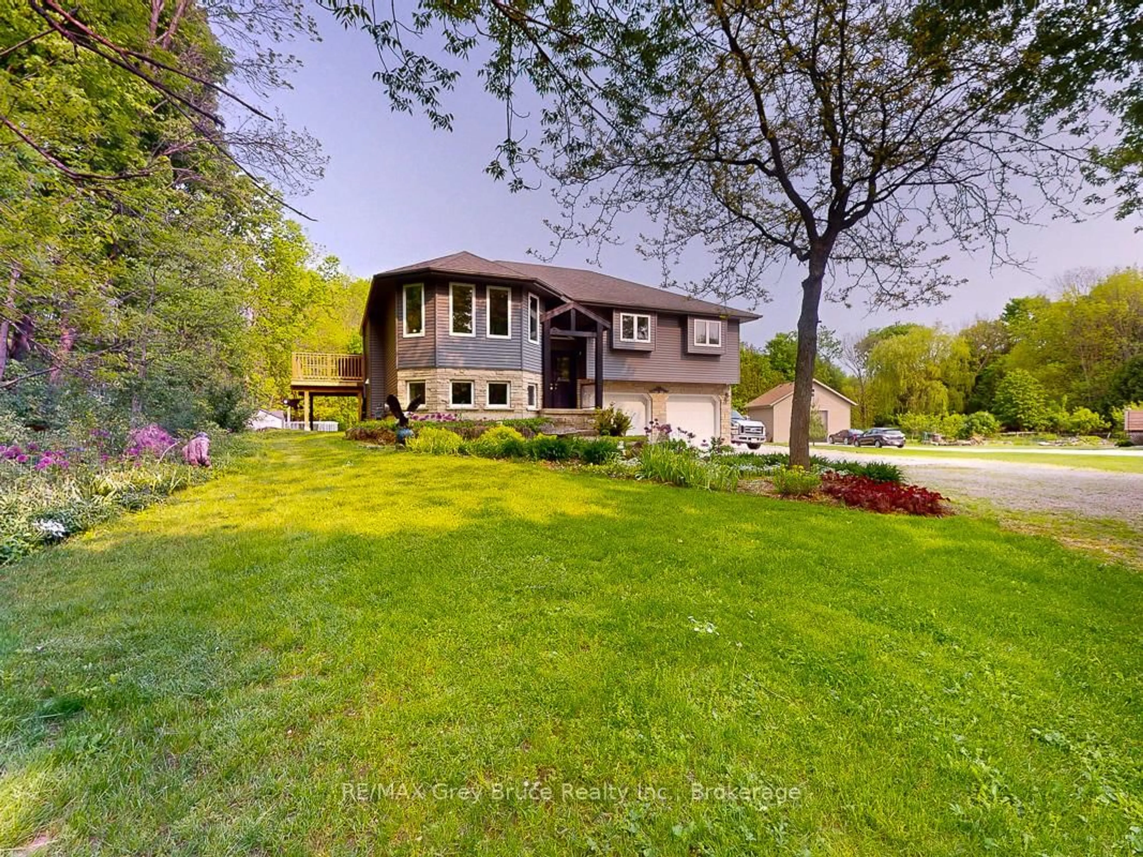 A pic from outside/outdoor area/front of a property/back of a property/a pic from drone, water/lake/river/ocean view for 240060 Wilcox Sdrd, Georgian Bluffs Ontario N4K 5N7