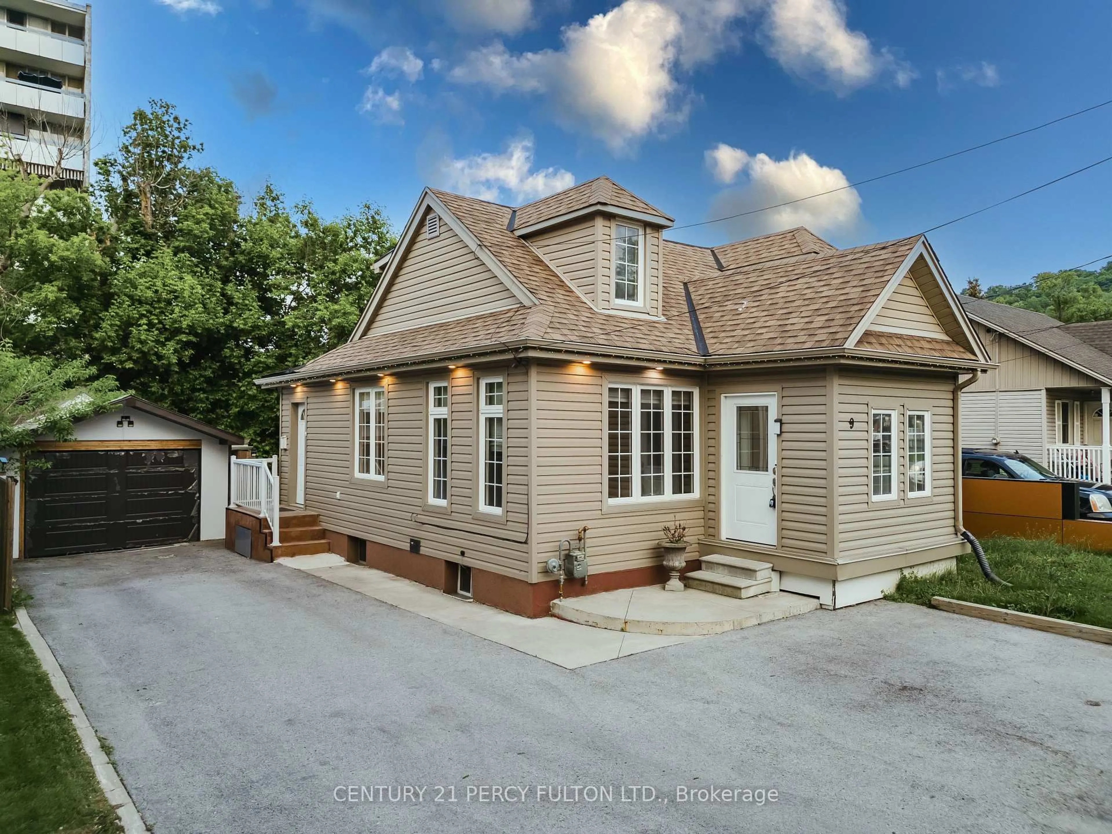 Home with brick exterior material, street for 9 New Mountain Rd, Hamilton Ontario L8G 2R4