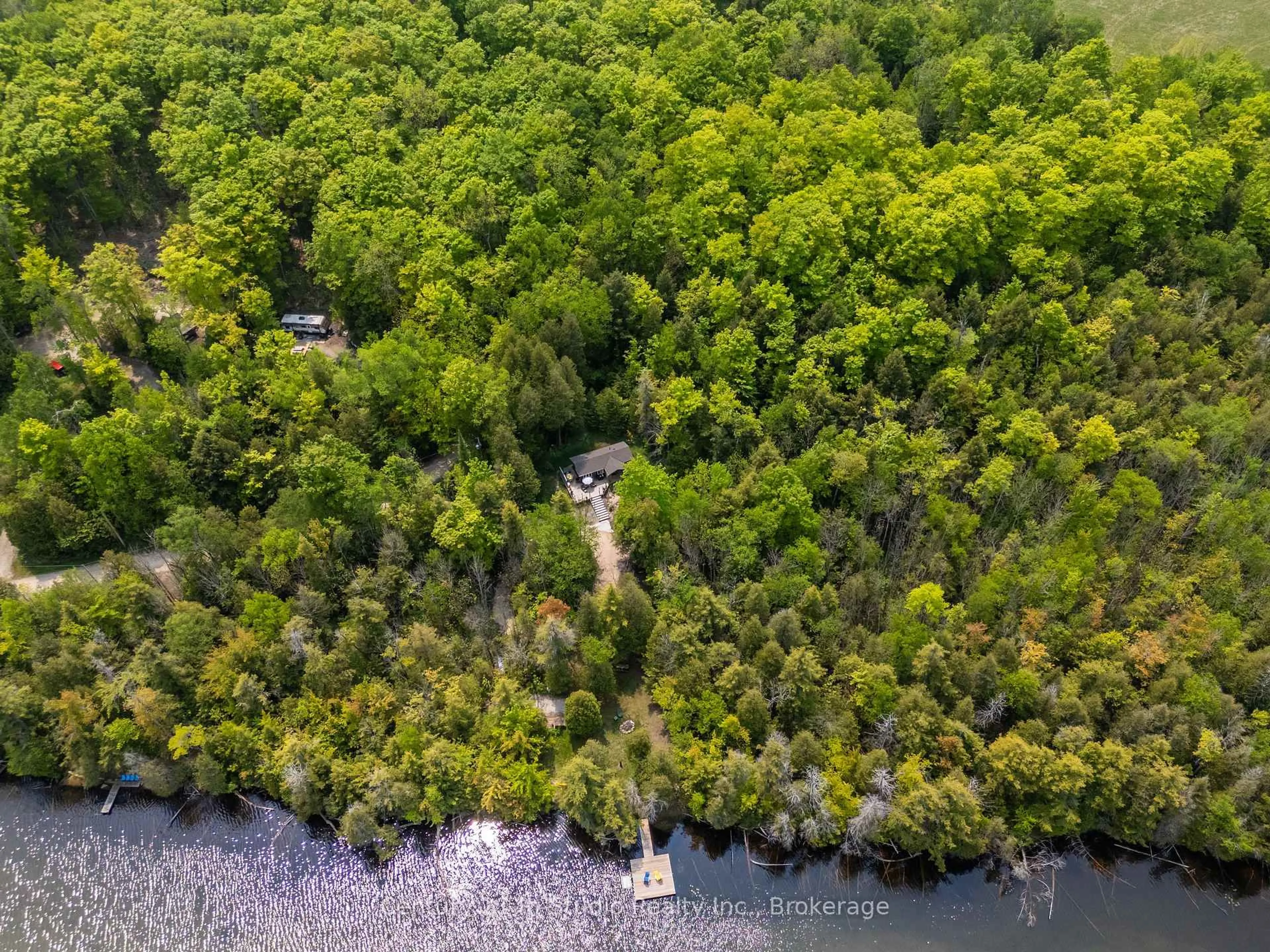 A pic from outside/outdoor area/front of a property/back of a property/a pic from drone, water/lake/river/ocean view for 442811 Sideroad 12 WGR Rd, West Grey Ontario N0G 1R0