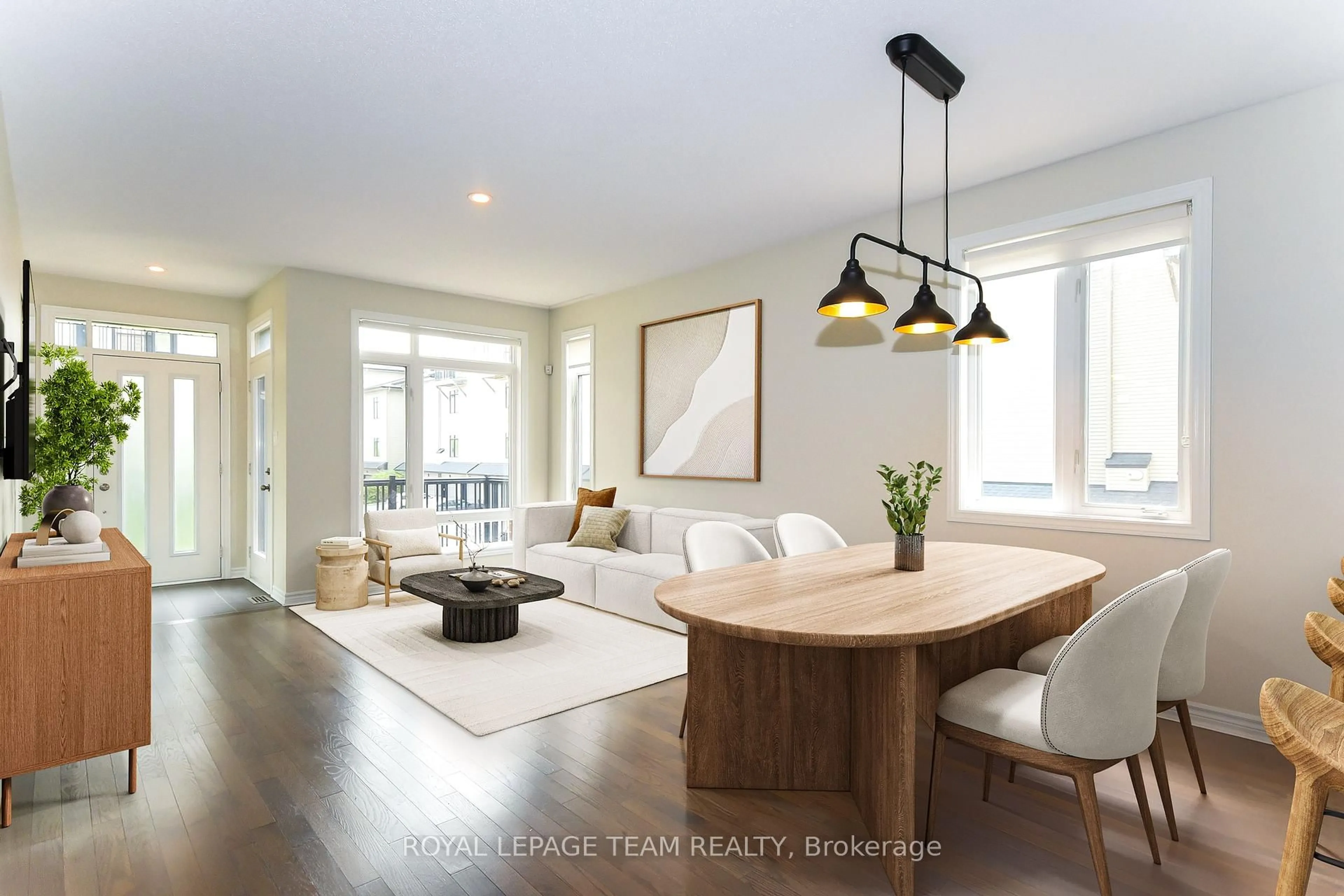 Open concept kitchen, wood/laminate floor for 200 Pembina Private, Ottawa Ontario K4M 0G9