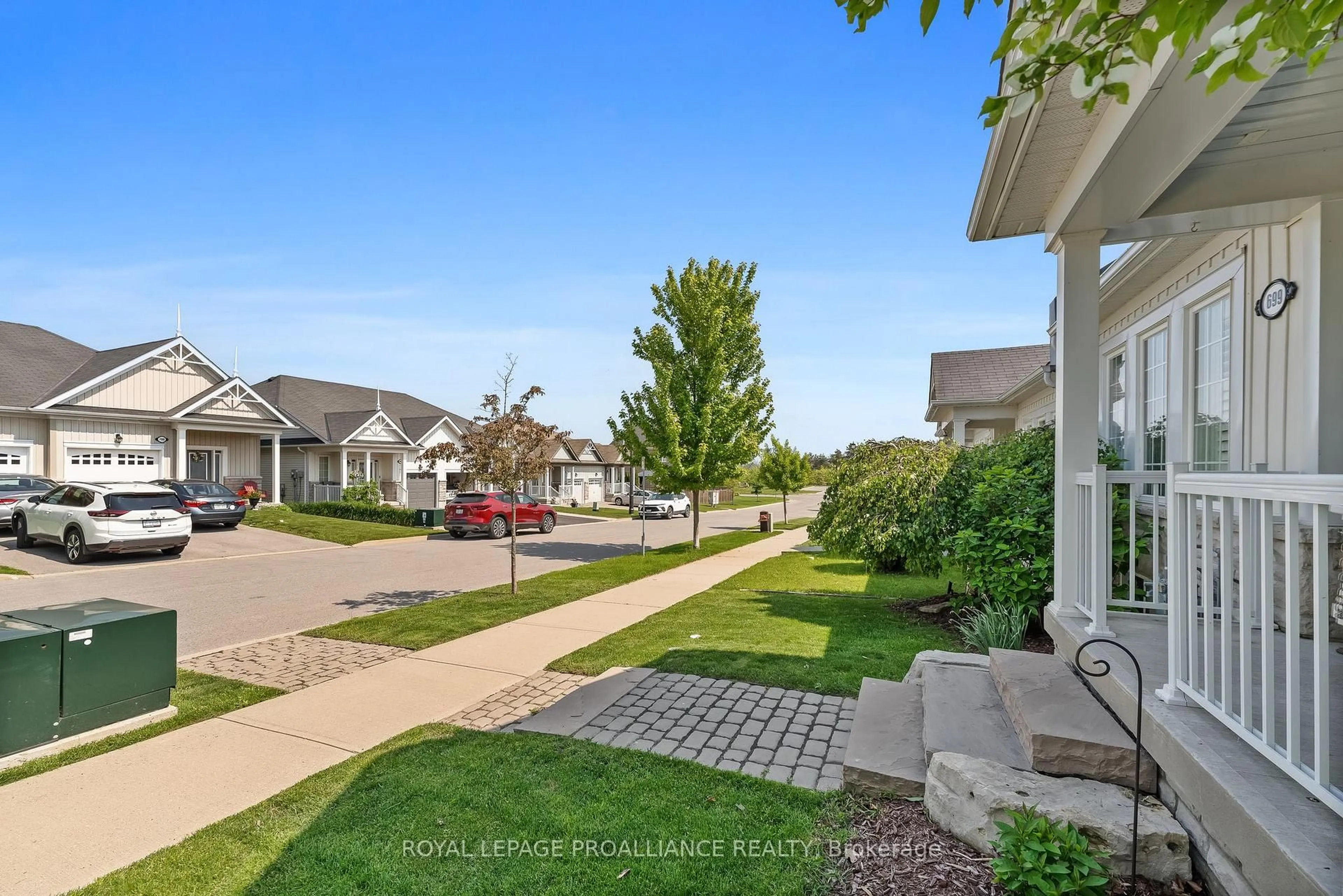 A pic from outside/outdoor area/front of a property/back of a property/a pic from drone, street for 699 Henderson Dr, Cobourg Ontario K9A 0J1