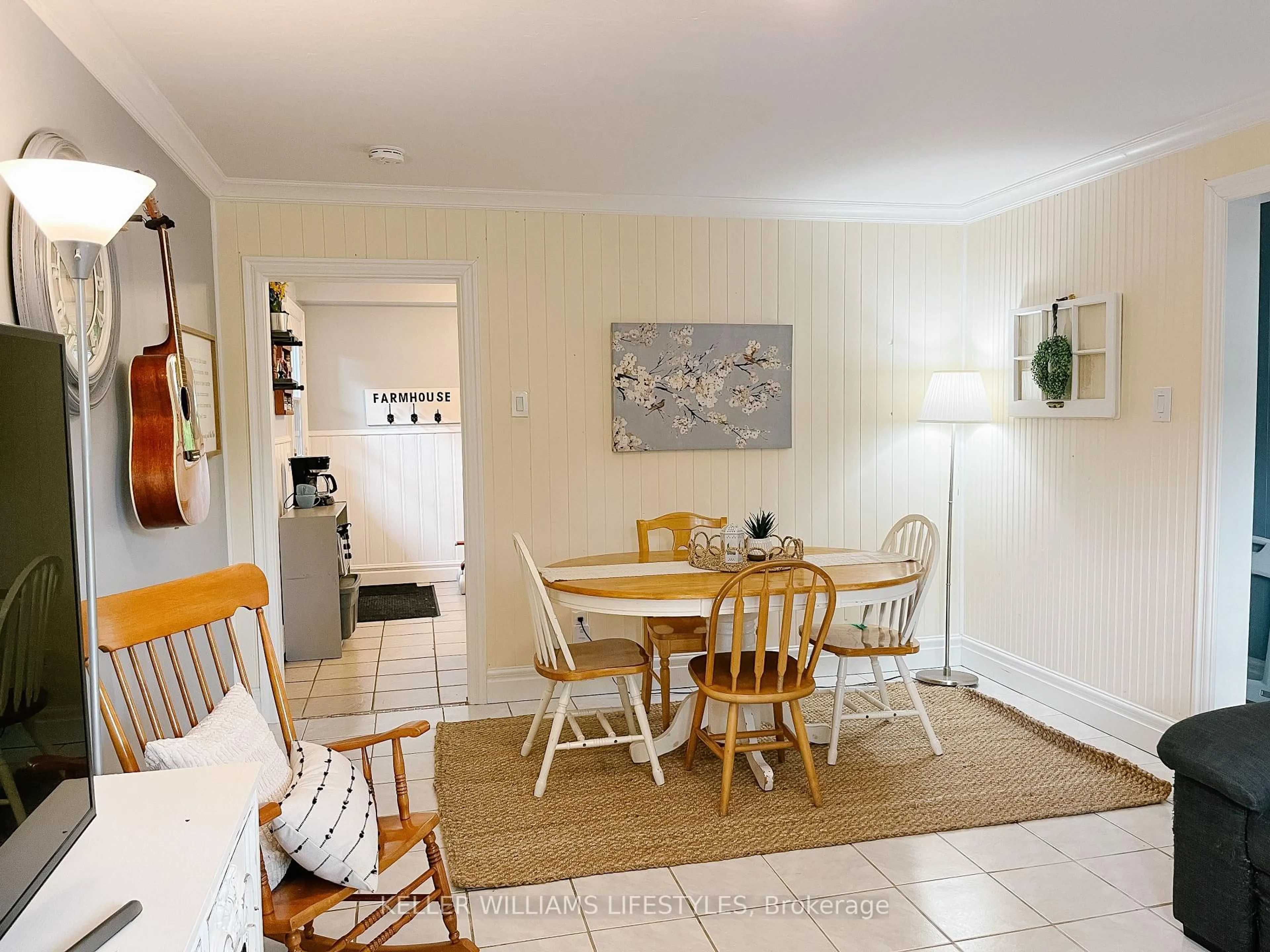 Dining room, ceramic/tile floor for 318 Base Line Rd, London South Ontario N6J 1W1