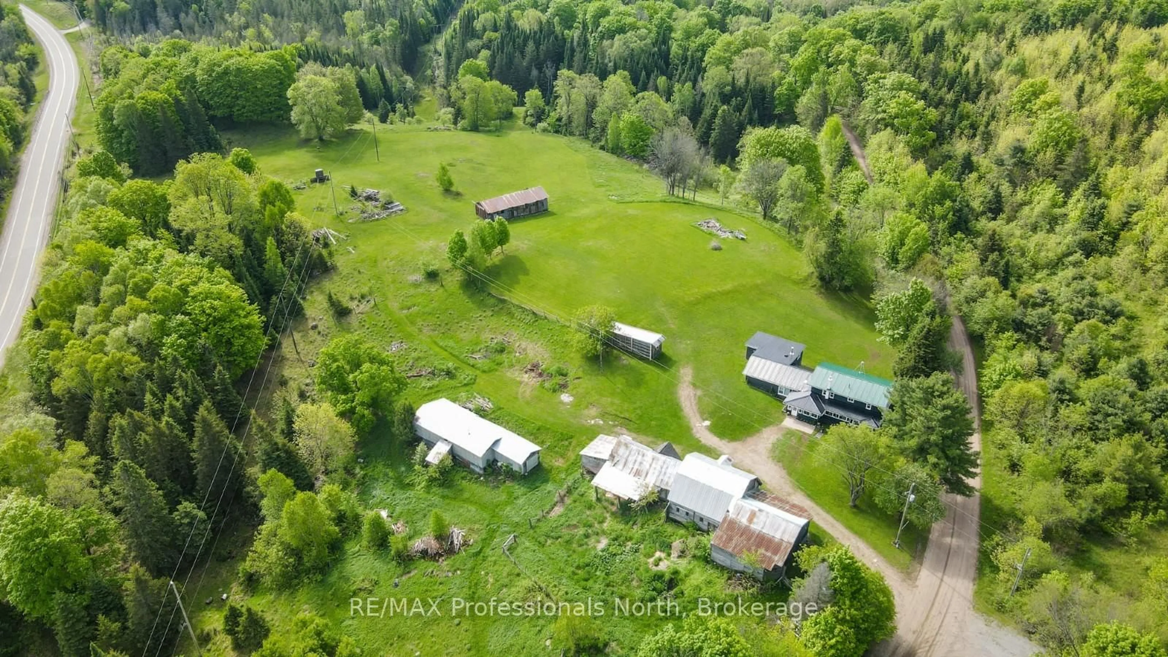 A pic from outside/outdoor area/front of a property/back of a property/a pic from drone, unknown for 1896 Paynes Rd, Highlands East Ontario K0L 2Y0