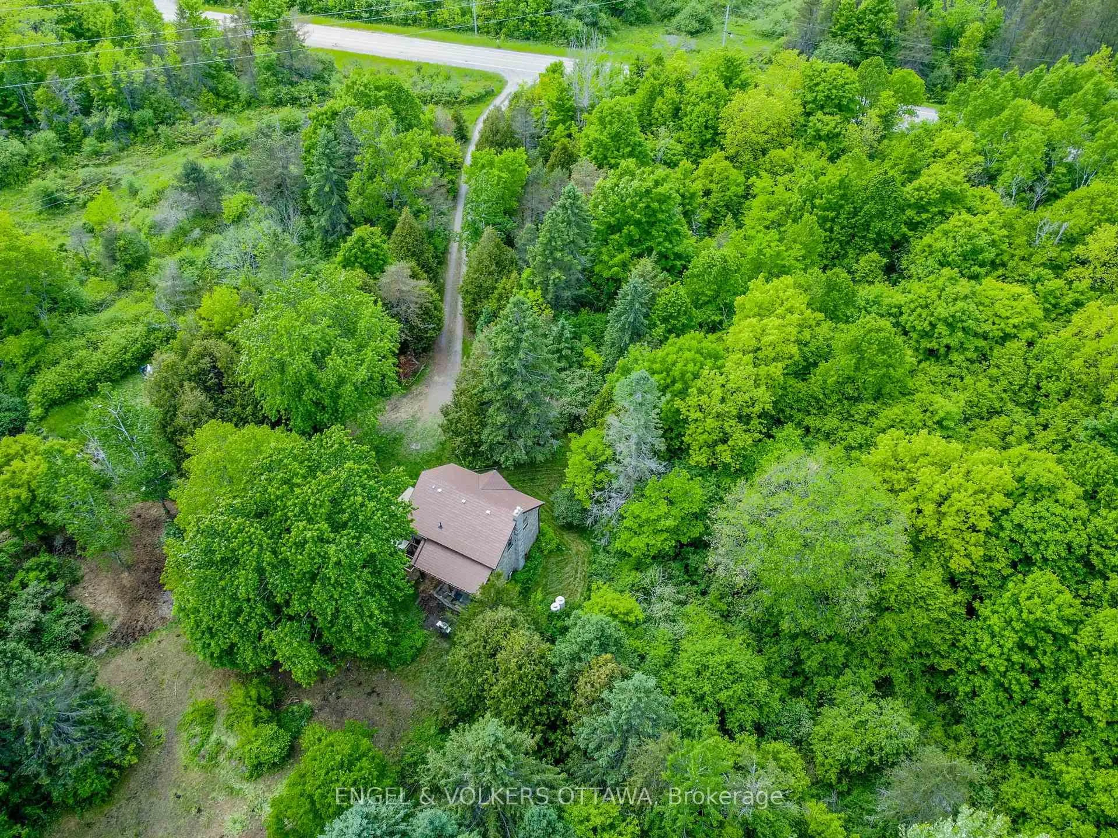 A pic from outside/outdoor area/front of a property/back of a property/a pic from drone, forest/trees view for 8767 County 28 Rd, Elizabethtown-Kitley Ontario K0G 1R0
