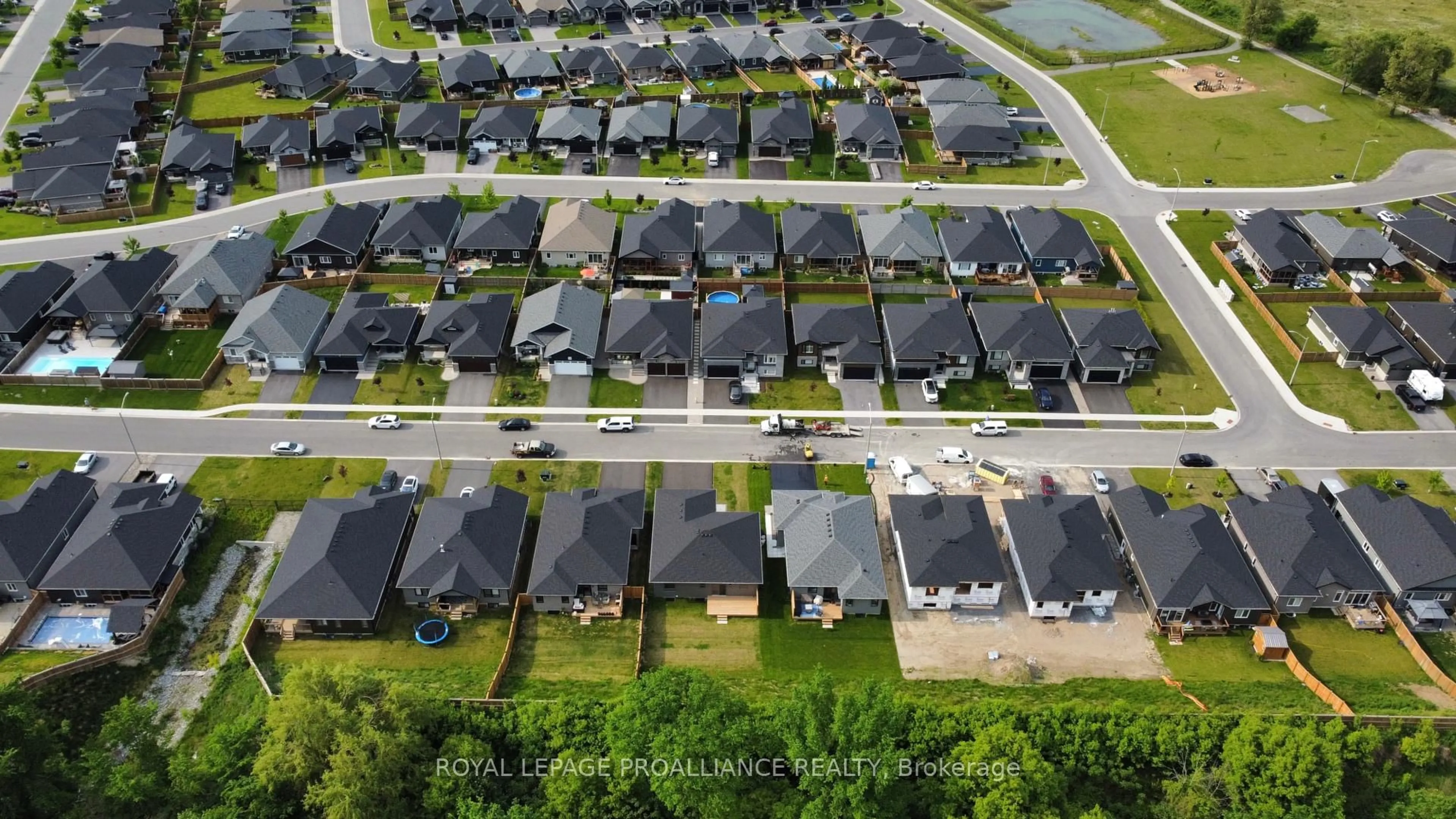 A pic from outside/outdoor area/front of a property/back of a property/a pic from drone, street for 29 Schmidt Way, Quinte West Ontario K8V 0L5