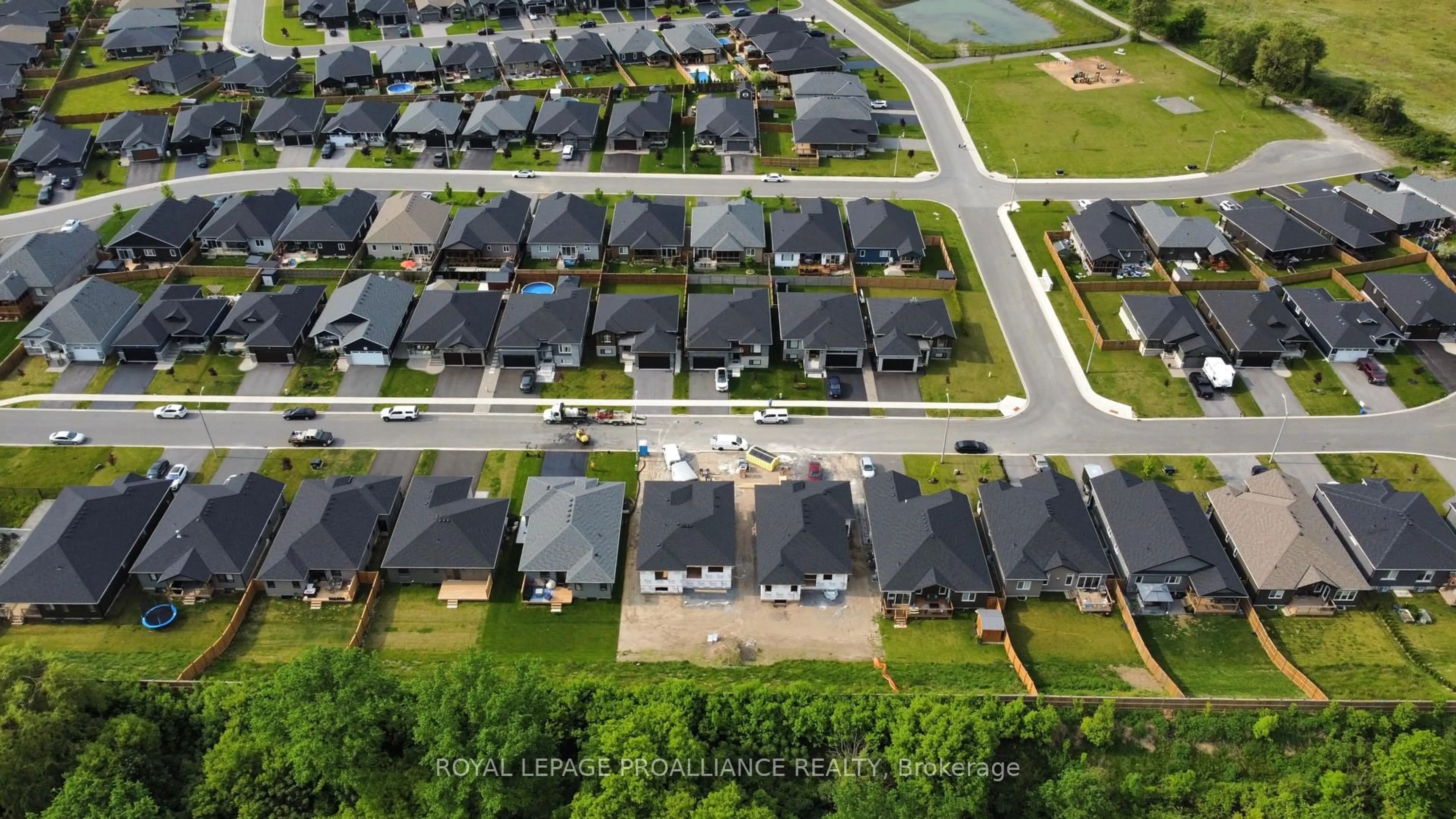 A pic from outside/outdoor area/front of a property/back of a property/a pic from drone, street for 29 Schmidt Way, Quinte West Ontario K8V 0L5