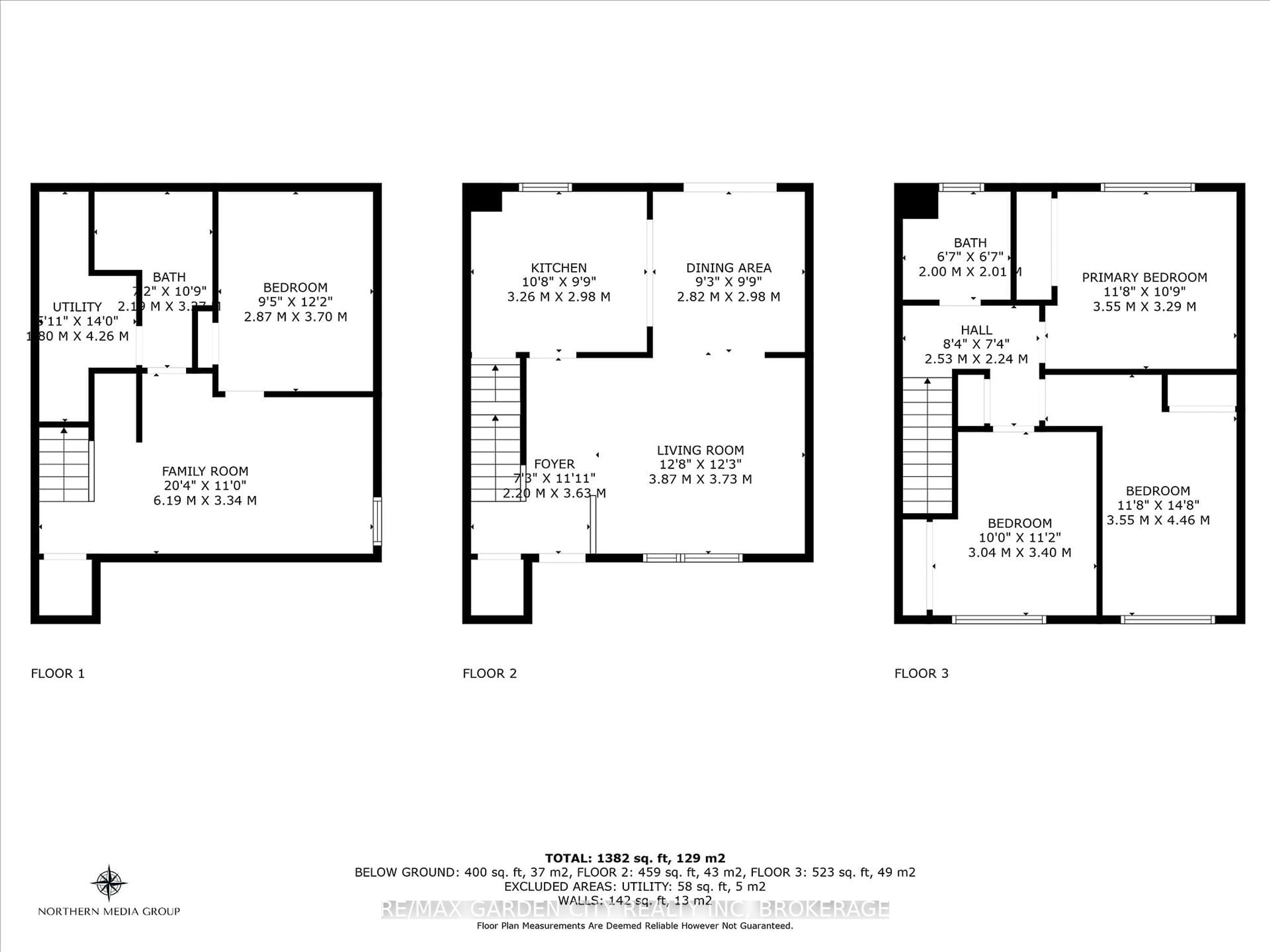 Floor plan for 62 Ted St, St. Catharines Ontario L2N 1E5