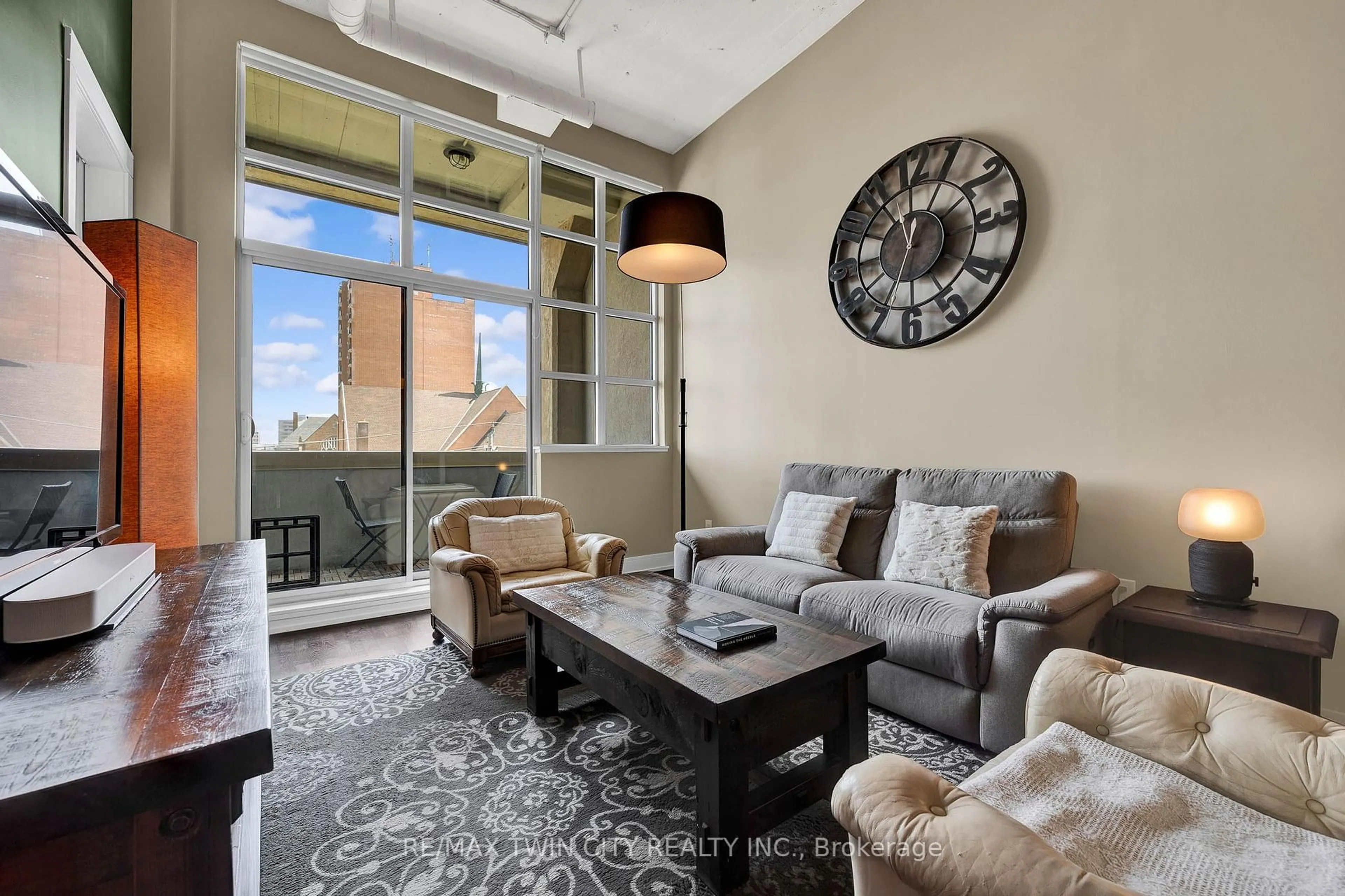 Living room with furniture, unknown for 112 Benton St #423, Kitchener Ontario N2G 3H6