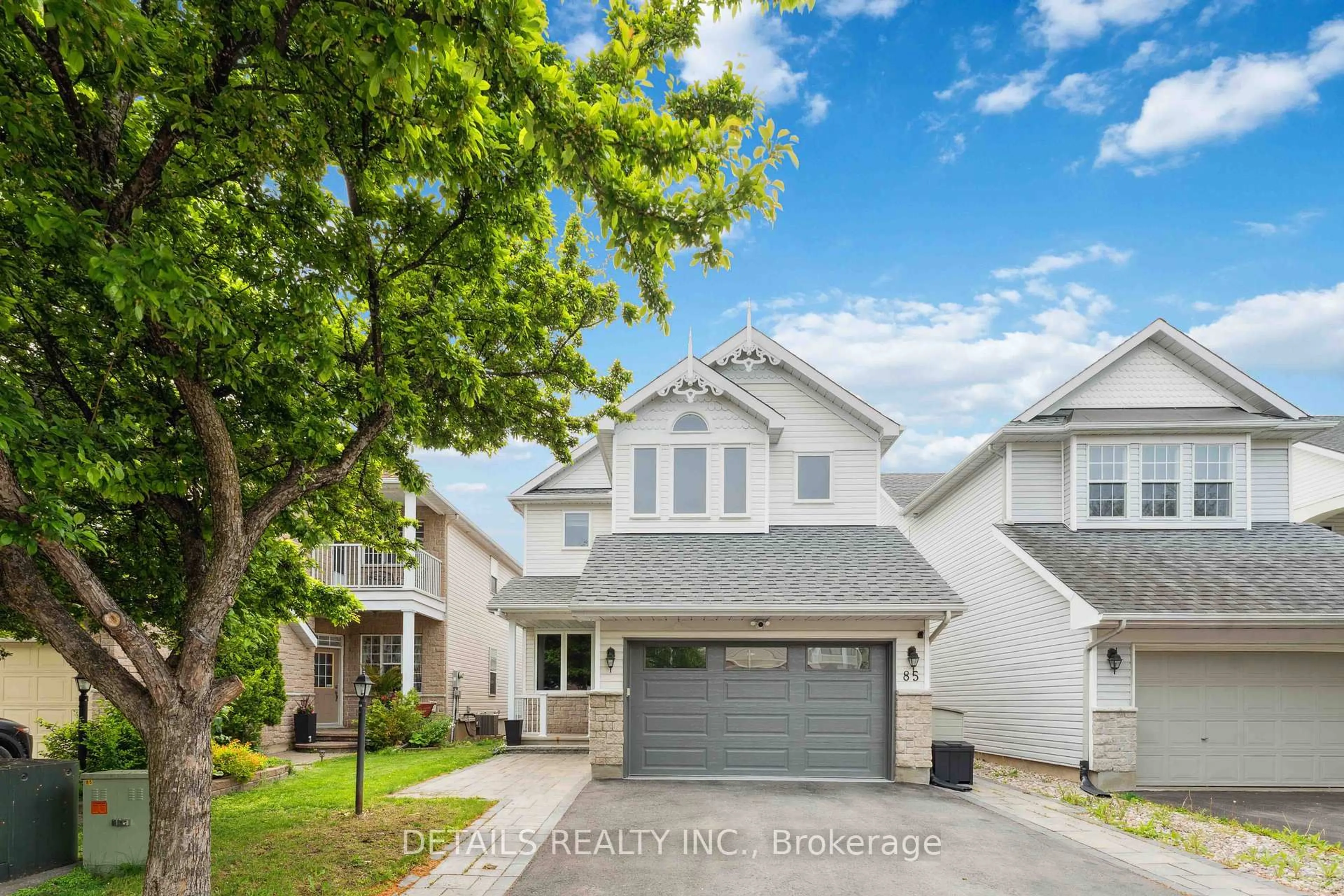 Home with vinyl exterior material, street for 85 Calaveras Ave, Ottawa Ontario K2J 4Z7