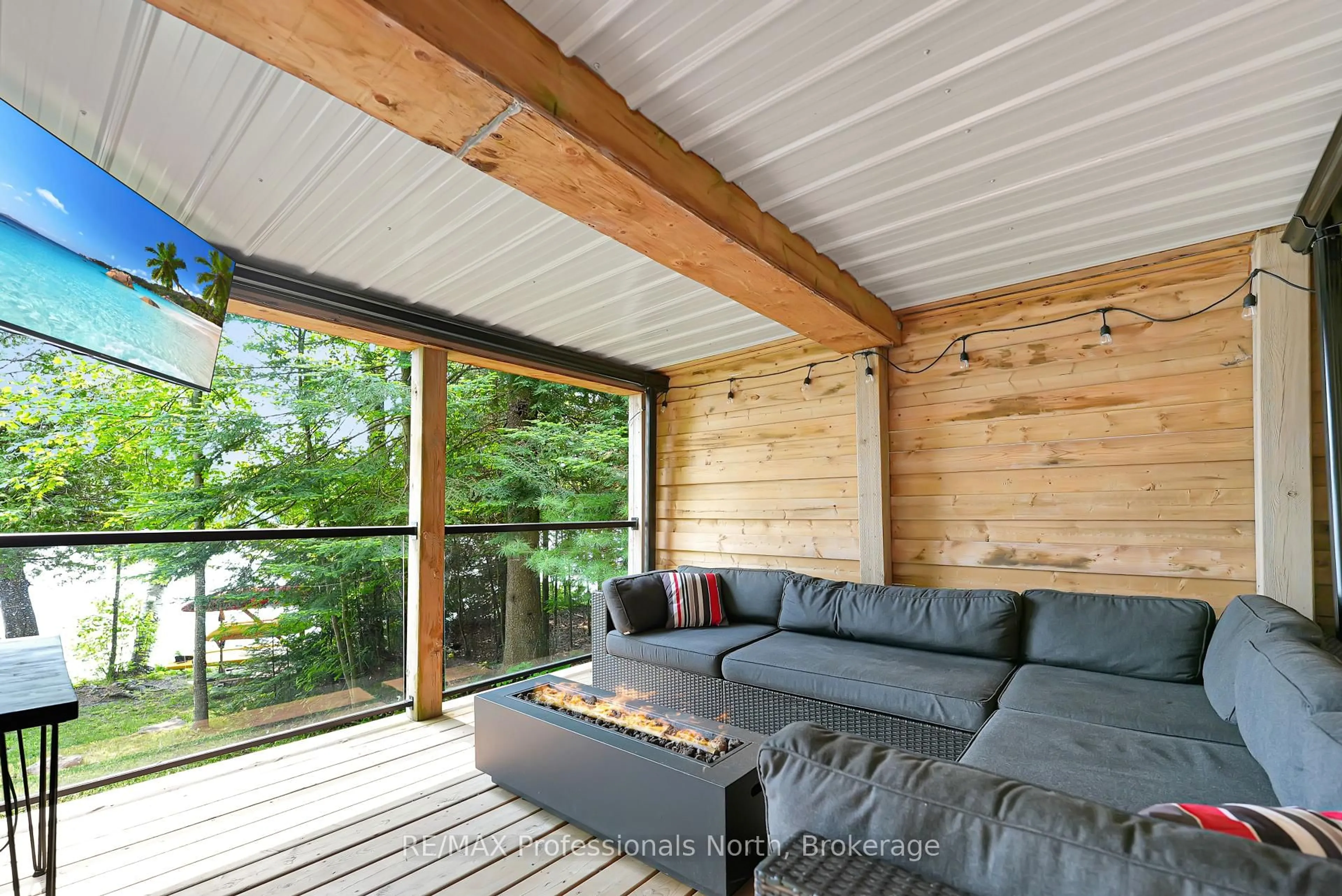 Patio, water/lake/river/ocean view for 1998 Alsop Rd, Highlands East Ontario K0M 1R0