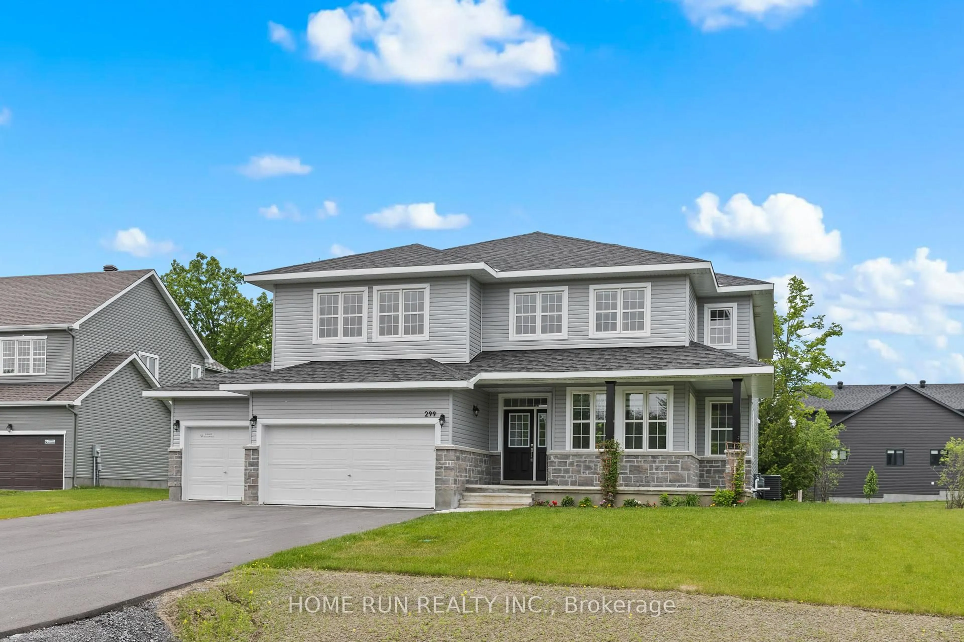 Home with vinyl exterior material, street for 299 Antler Crt, Almonte Ontario K0A 1A0
