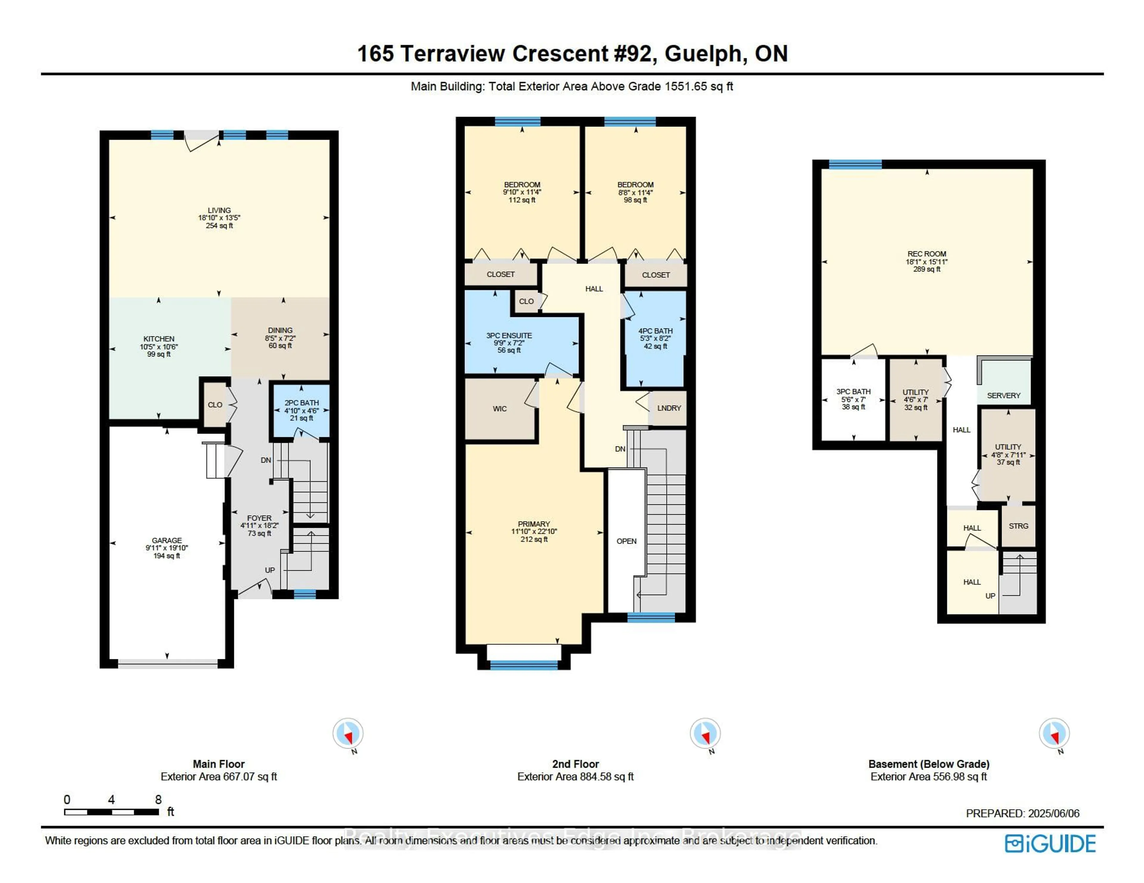 Floor plan for 165 Terraview Cres #92, Guelph Ontario N1G 5G9
