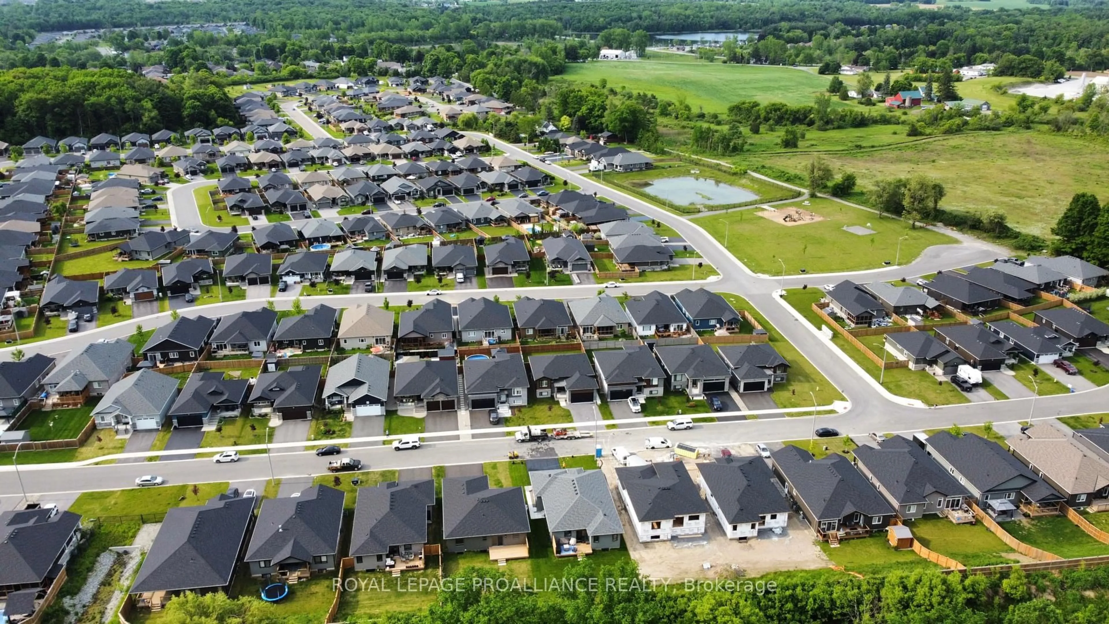 A pic from outside/outdoor area/front of a property/back of a property/a pic from drone, street for 27 Schmidt Way, Quinte West Ontario K8V 0L5