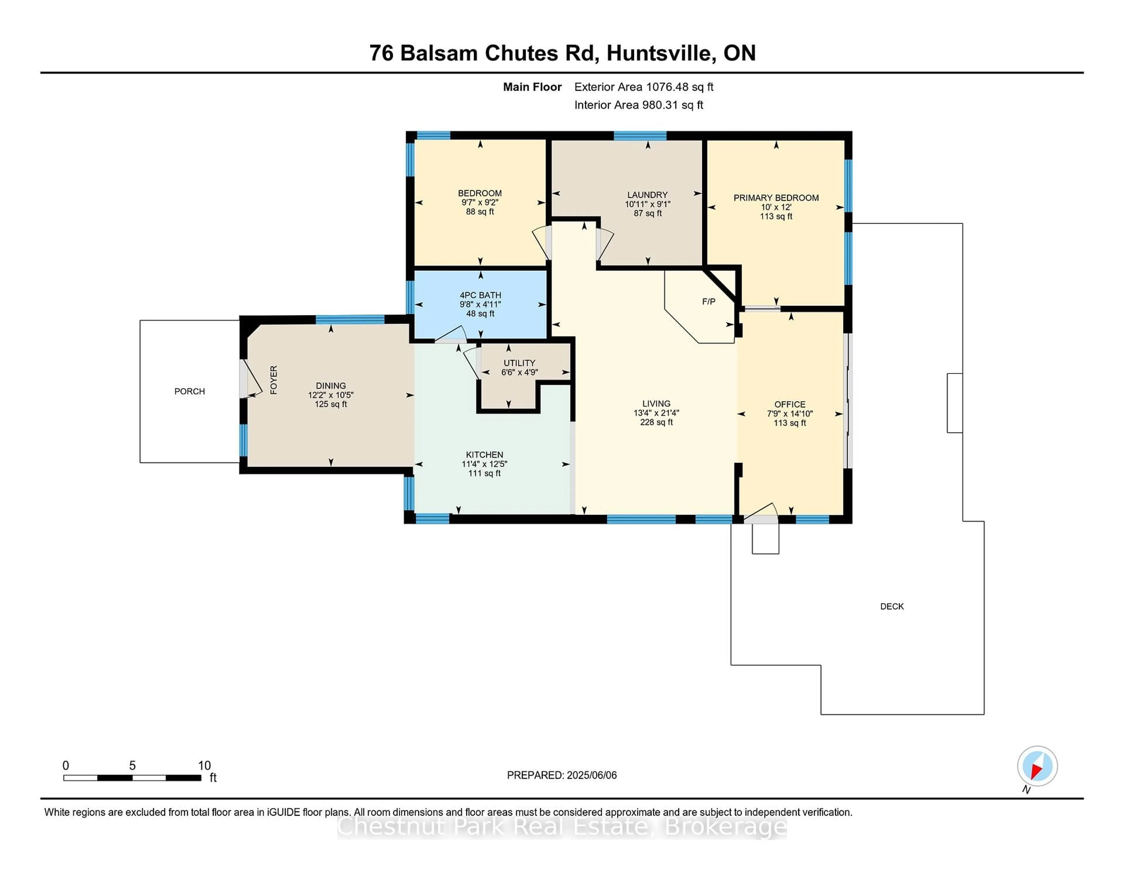 Floor plan for 76 Balsam Chutes Rd, Huntsville Ontario P0B 1L0