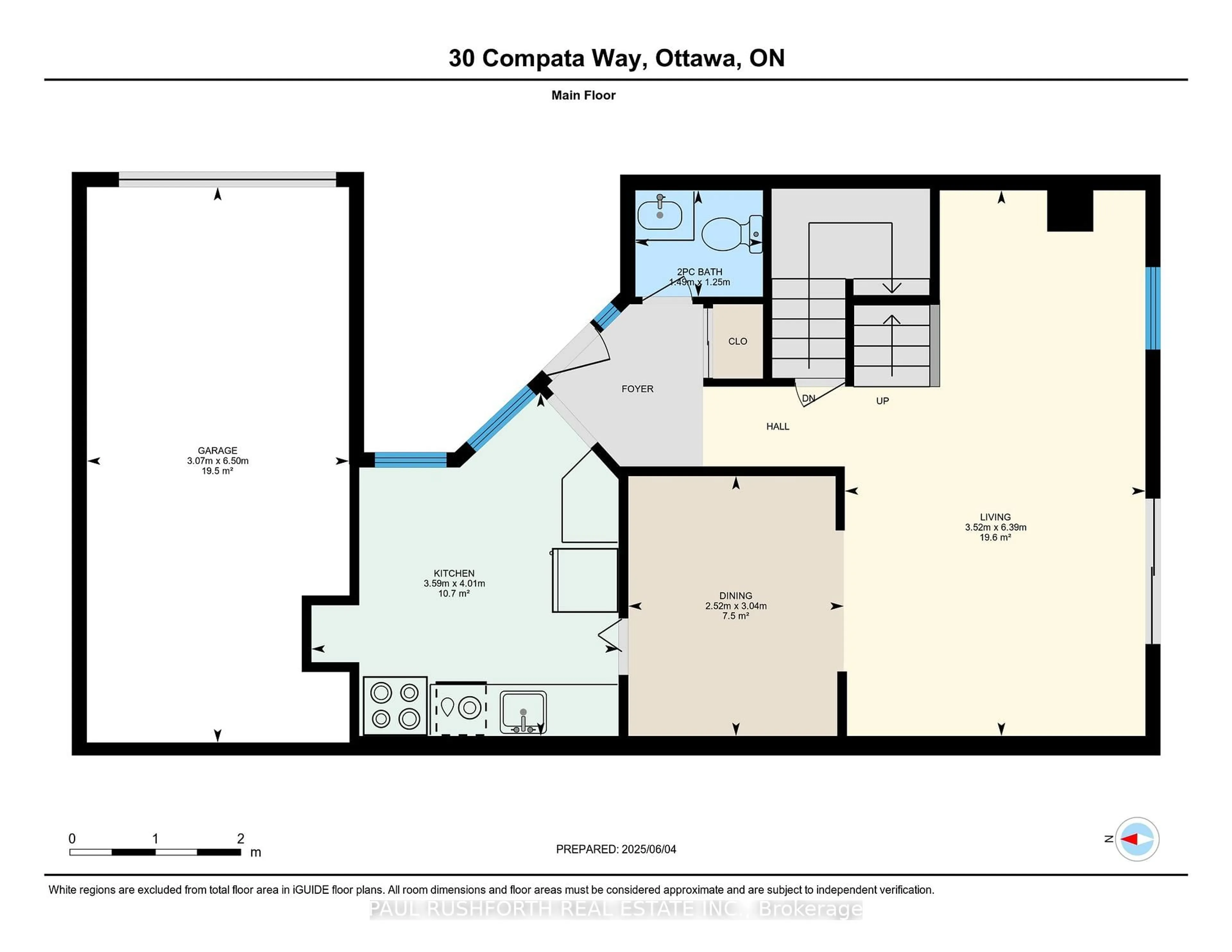 Floor plan for 30 Compata Way, Gloucester Ontario K1B 4W9