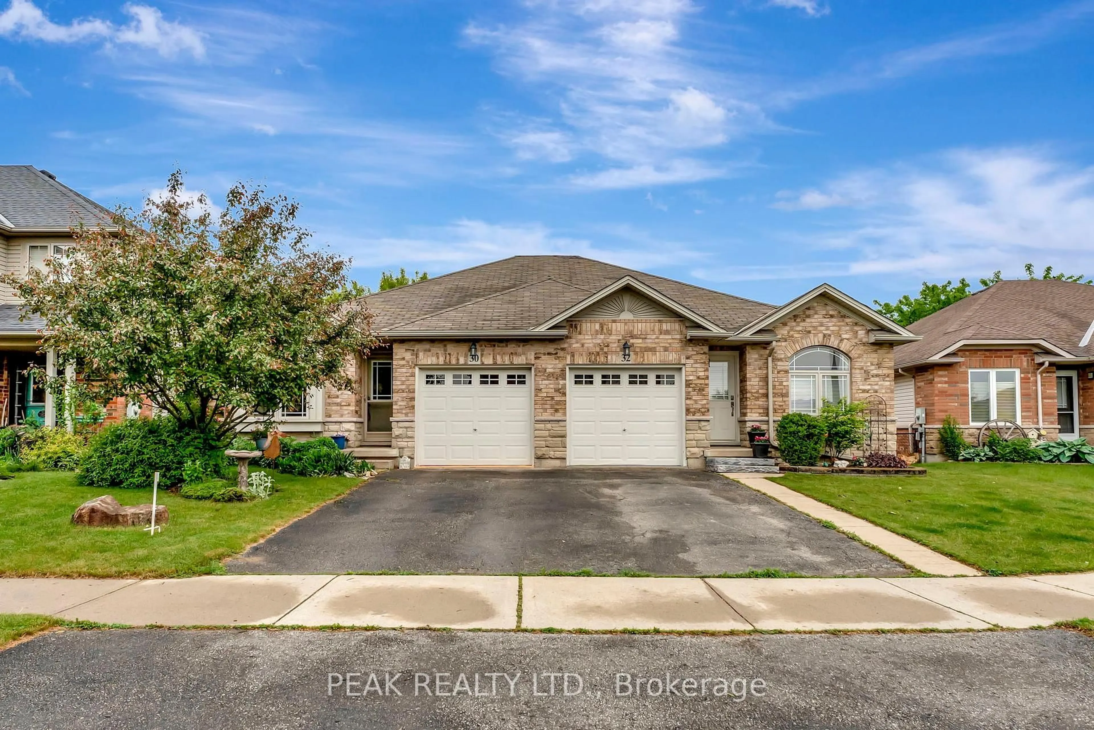 Home with brick exterior material, street for 30 Savannah Ridge Dr, Brant Ontario N3L 4G5