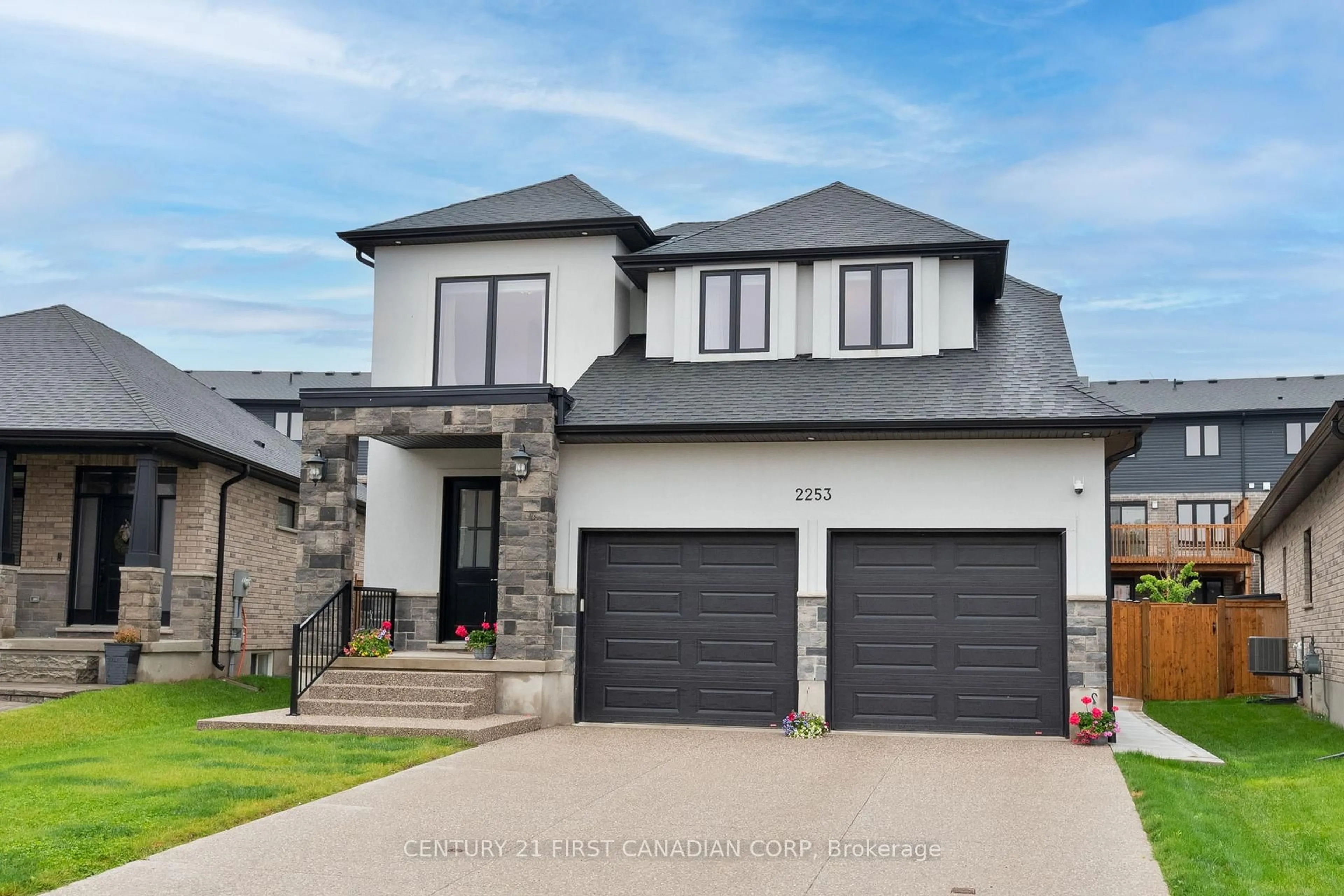 Home with brick exterior material, street for 2253 Linkway Blvd, London South Ontario N6K 0K9