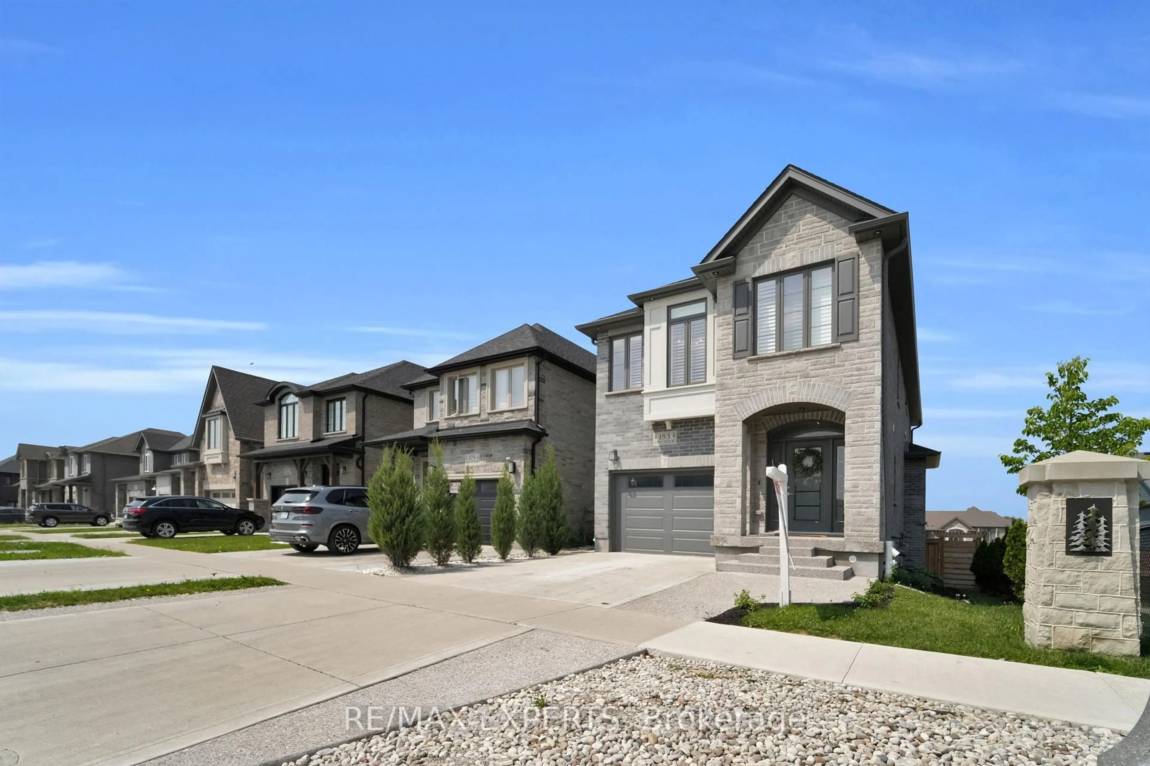 Home with brick exterior material, street for 183 Forest Creek Dr, Kitchener Ontario N2P 2R3