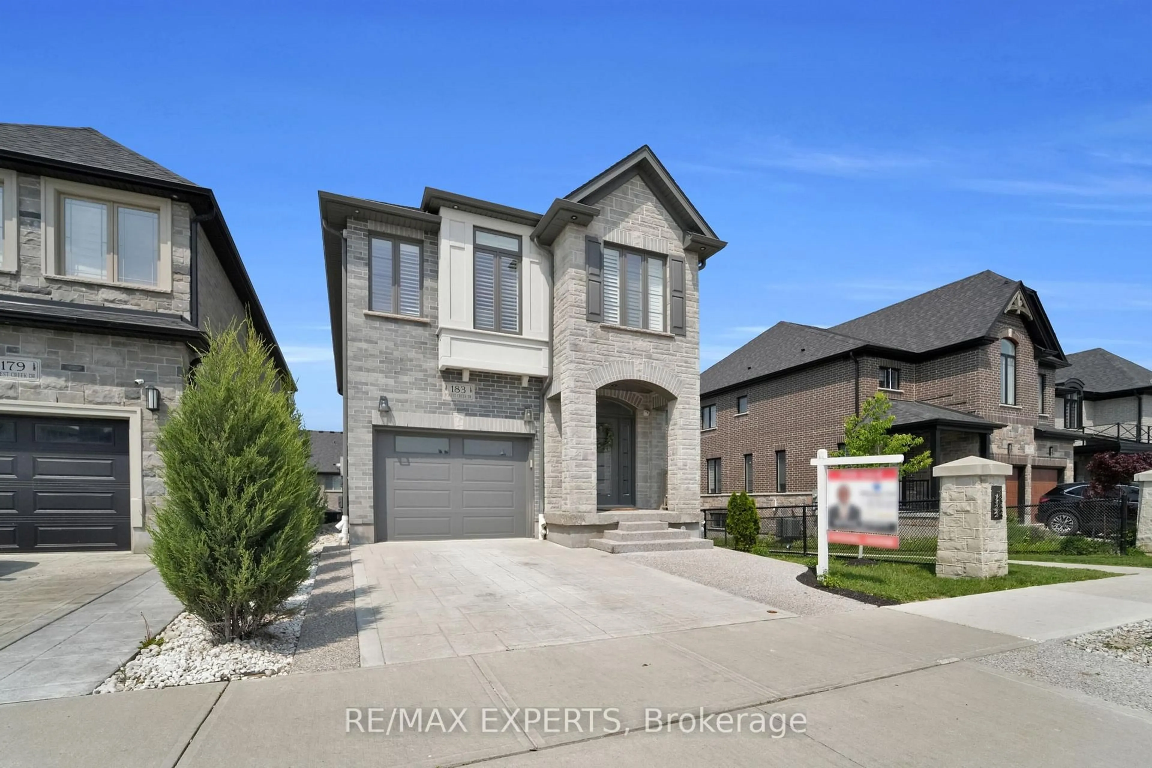 Home with brick exterior material, street for 183 Forest Creek Dr, Kitchener Ontario N2P 2R3